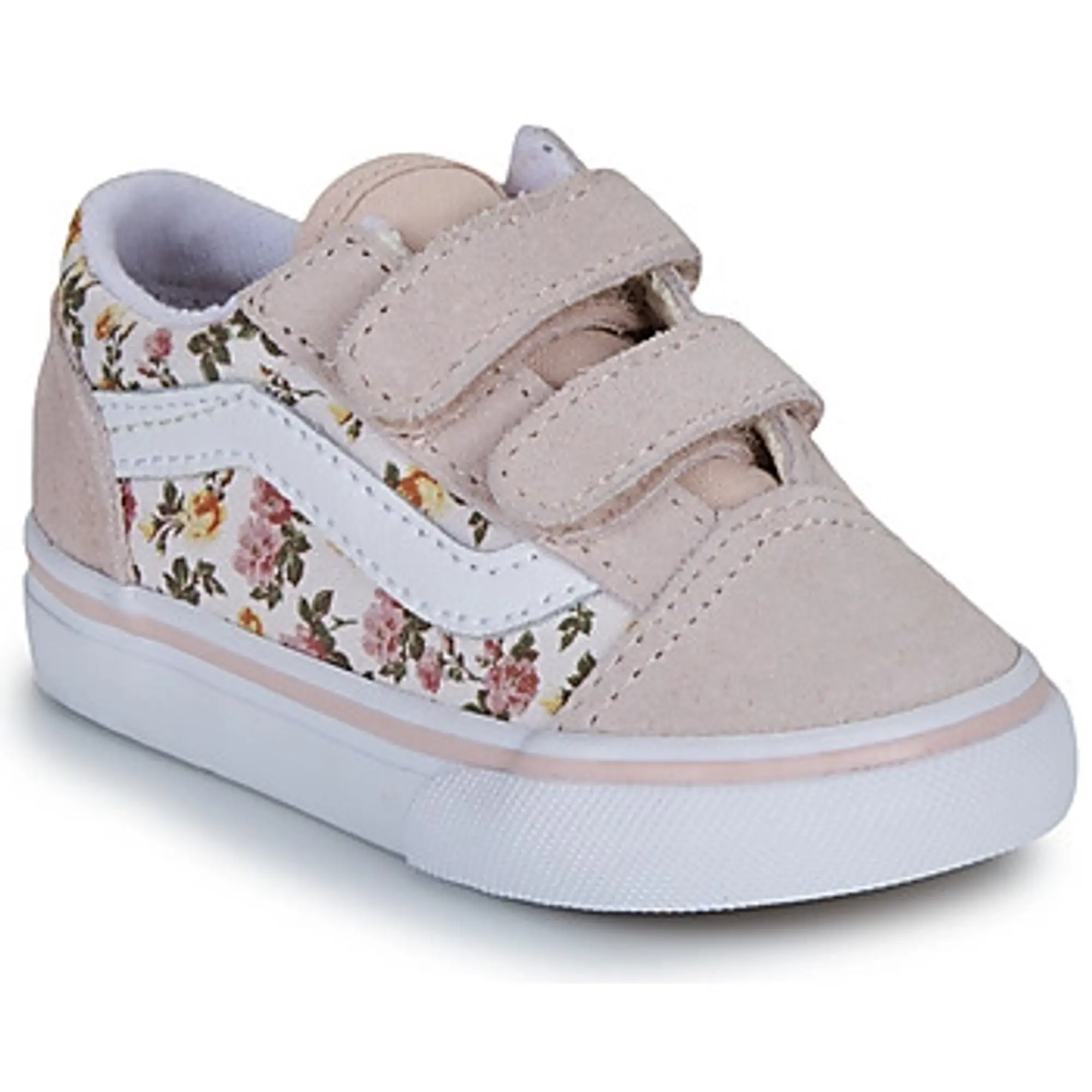 Vans Toddler Old Skool Hook And Loop Shoes (1-4 Shoes) (Pink/Multi) Toddler Pink