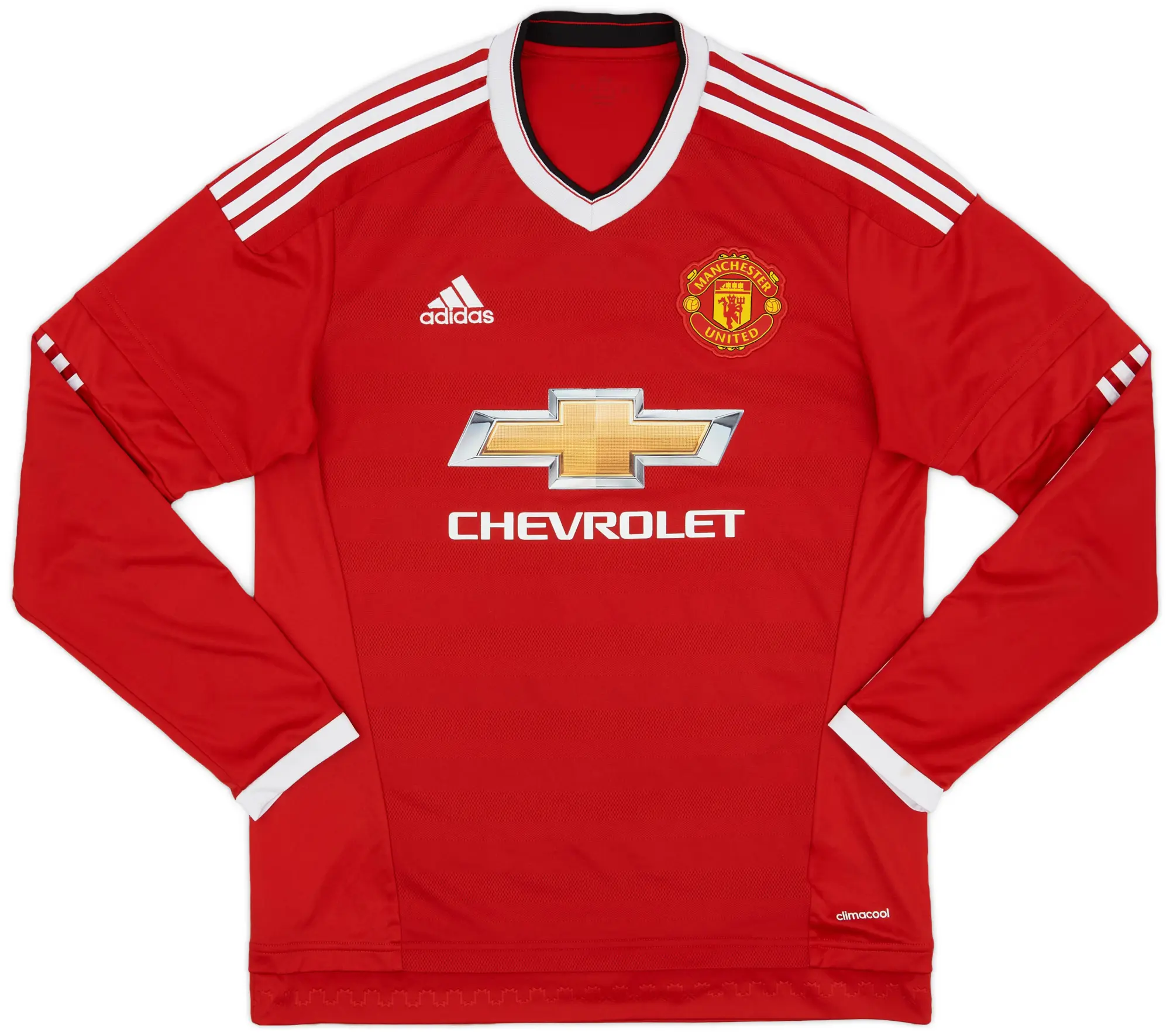 adidas 2015-16 Manchester United Home L/S Shirt Rooney #10 - 7/10 - (M)