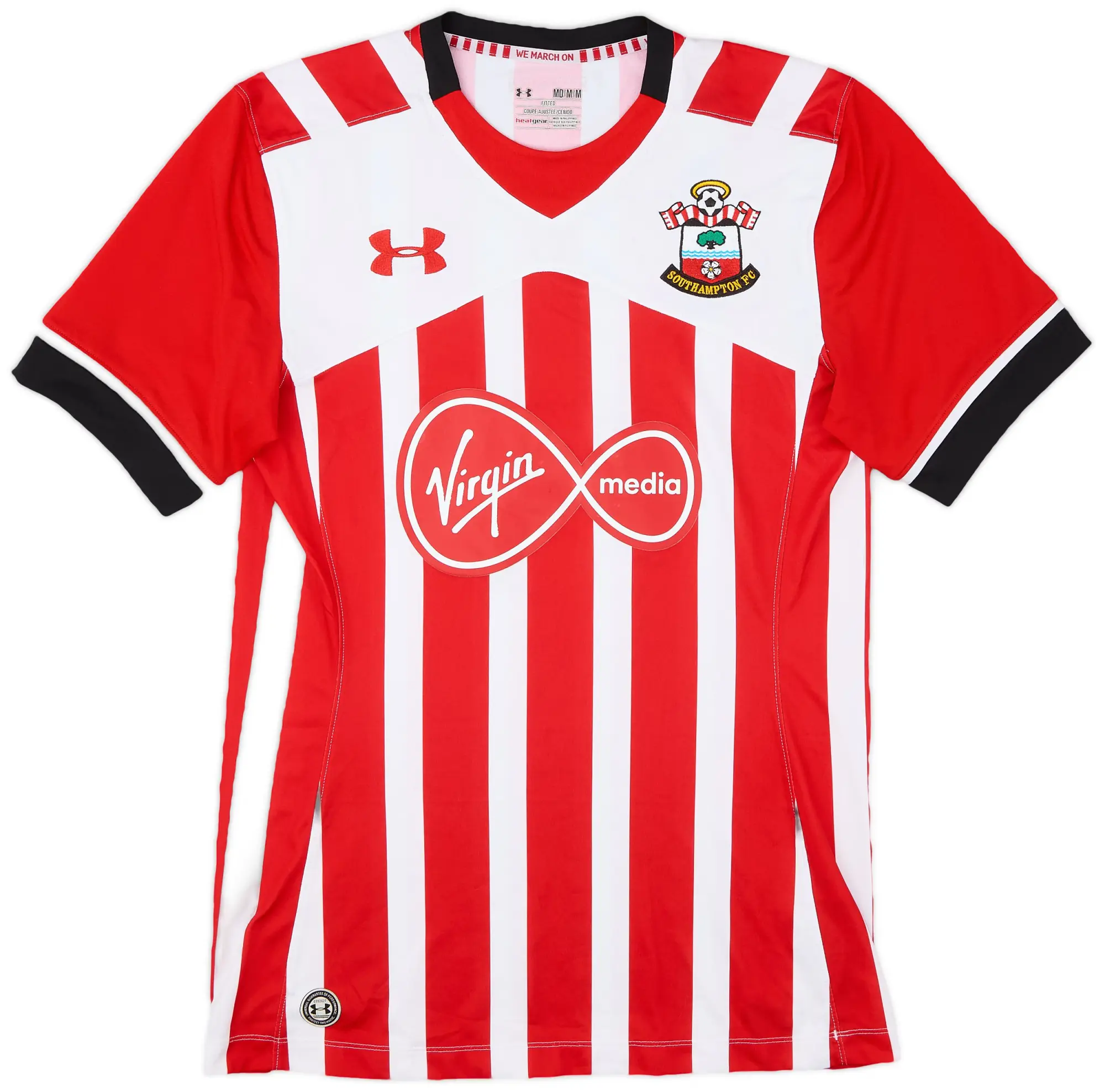 Under Armour 2016-17 Southampton Home Shirt Virgil #17 - 8/10 - (M)