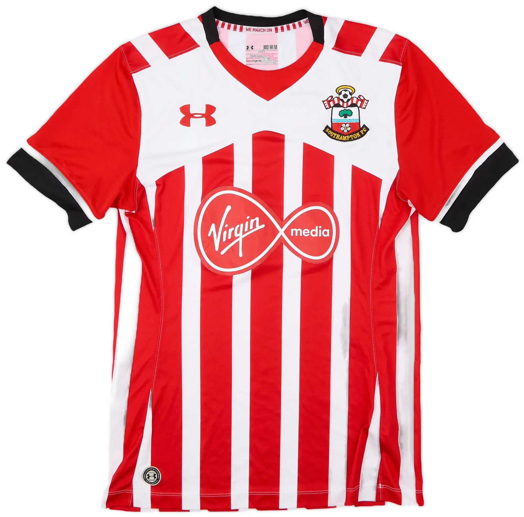 Under Armour 2016-17 Southampton Home Shirt Virgil #17 - 7/10 - (M)