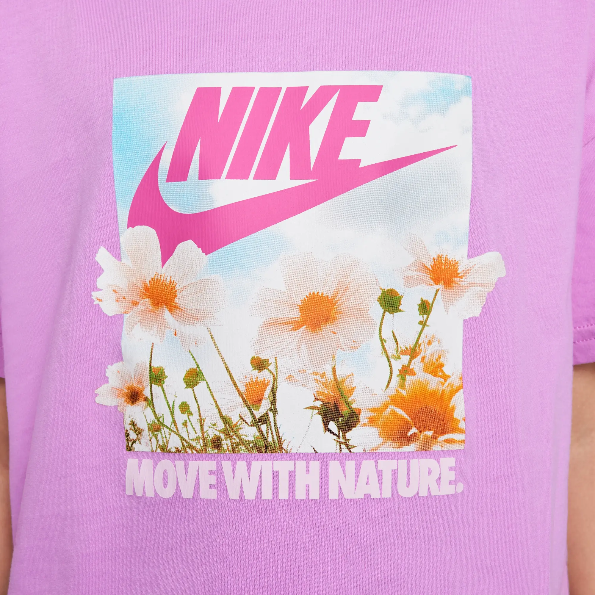 Nike Sportswear Older Kids' (Girls') T-Shirt - Purple - Cotton