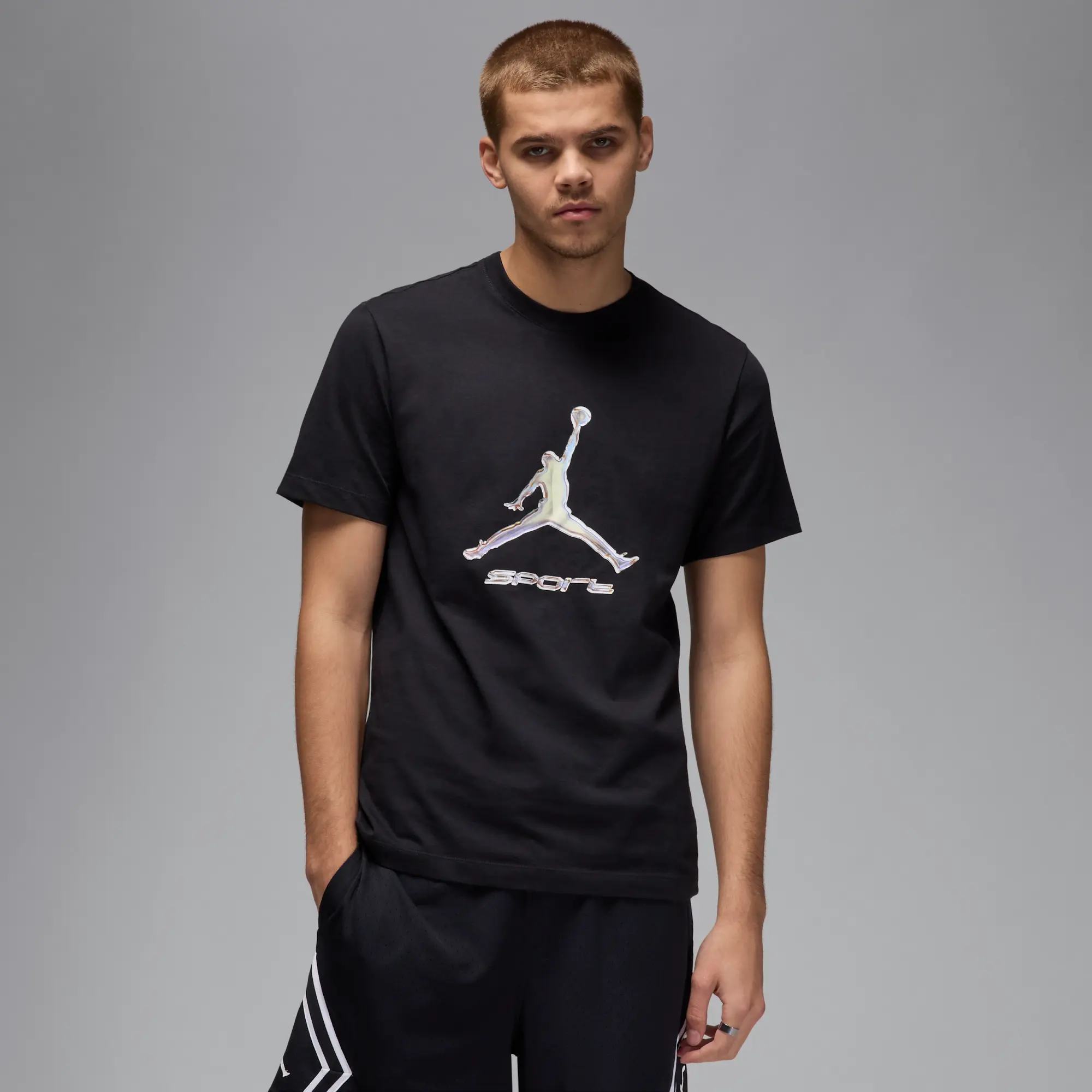 Nike Jordan Sport Men's Dri-FIT T-Shirt - Black - Cotton