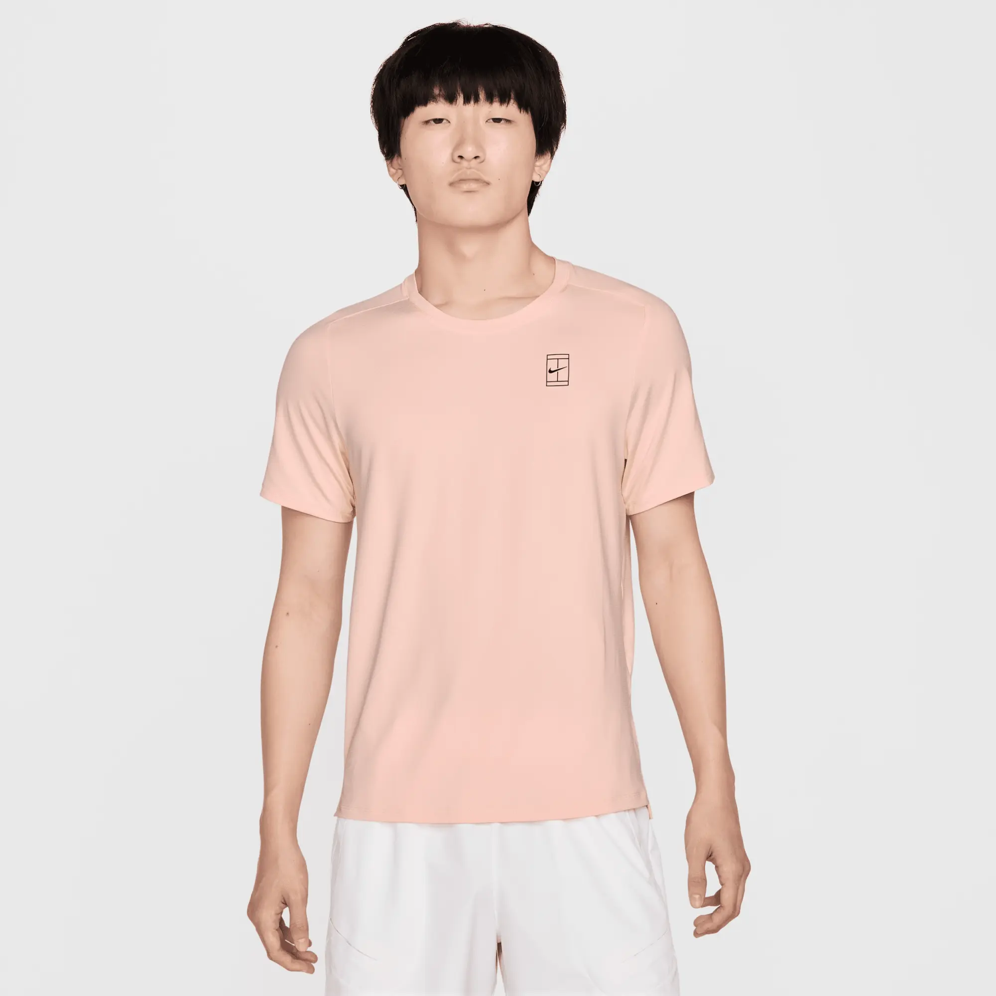 NikeCourt Advantage Men's Top - Pink - Polyester/Elastane