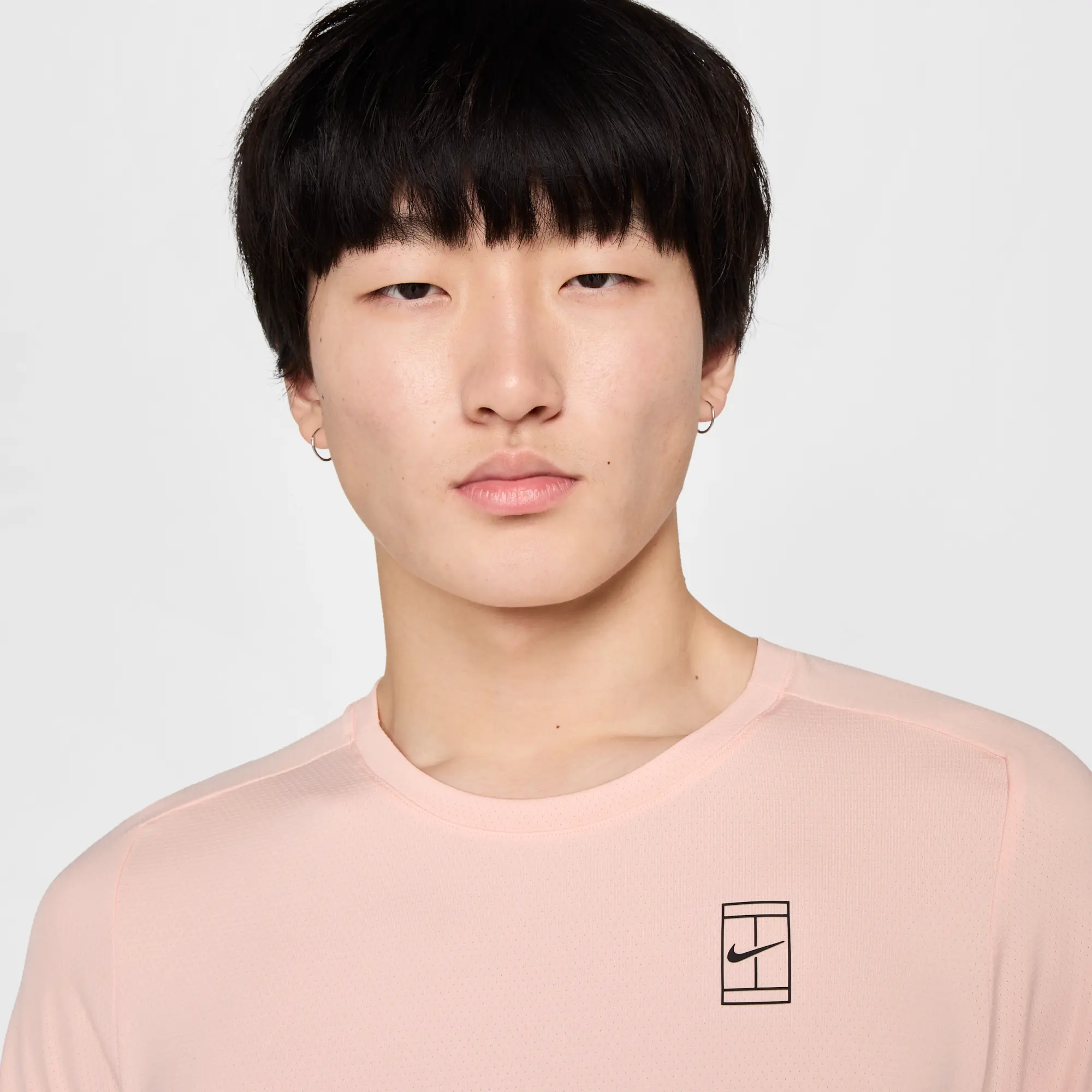 NikeCourt Advantage Men's Top - Pink - Polyester/Elastane