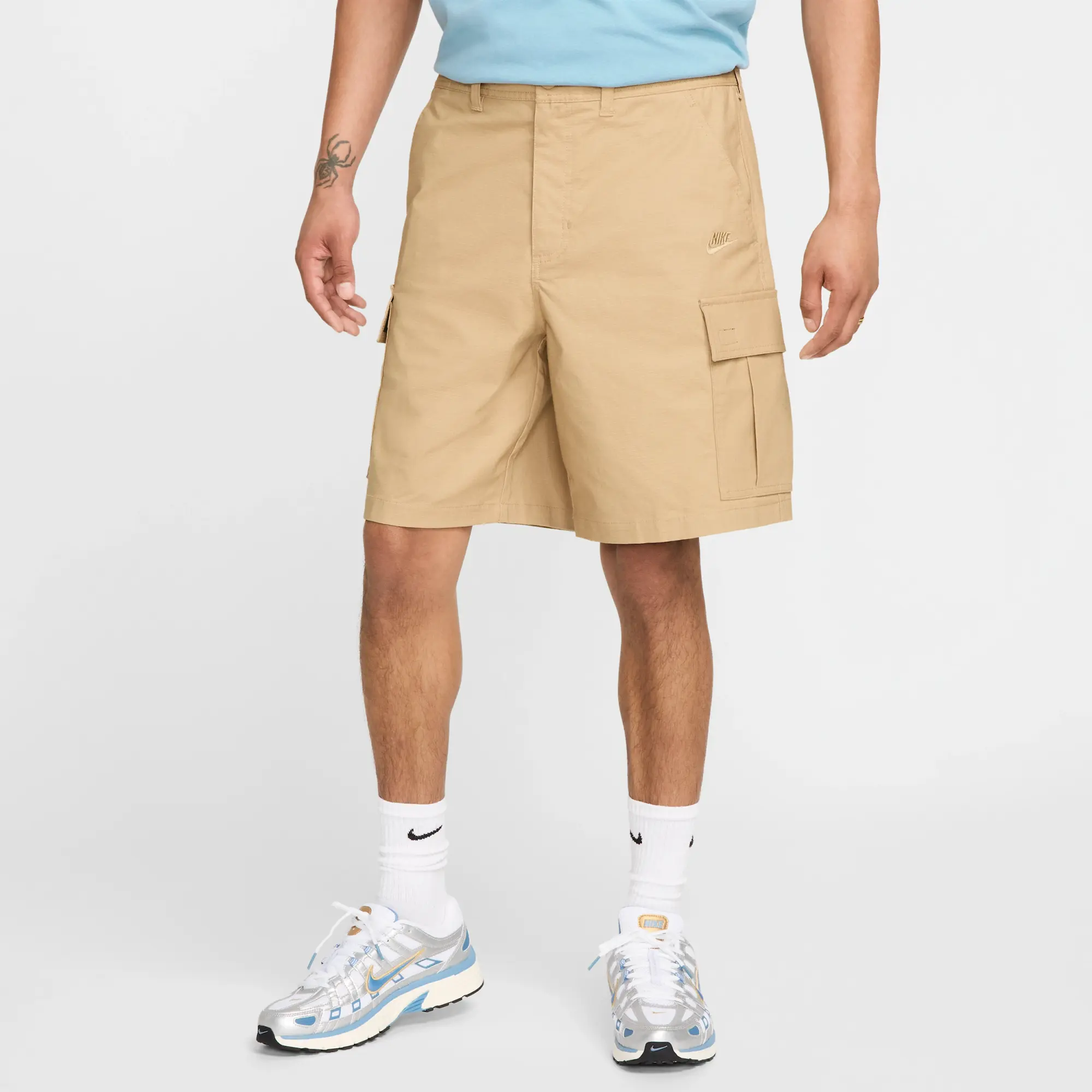 Nike Club Men's Woven Cargo Shorts - Brown - Cotton/Elastane