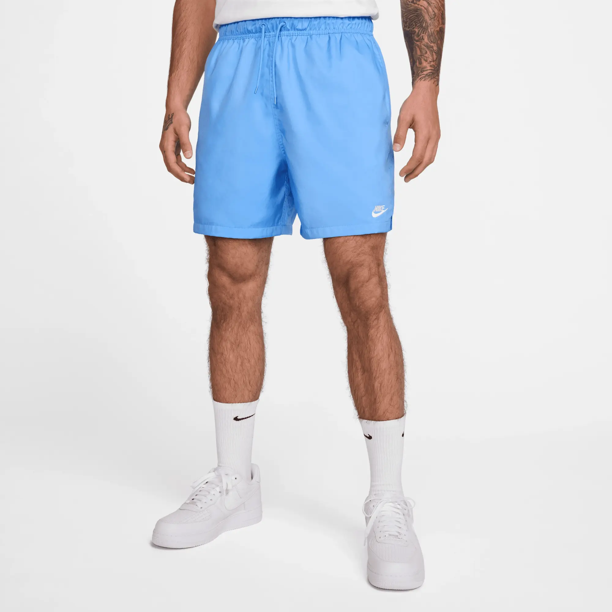 Nike Club Men's Woven Flow Shorts - Blue - Polyester