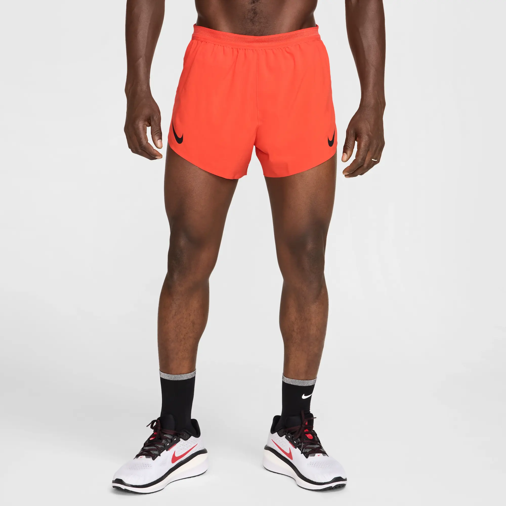 Nike AeroSwift Men's Dri-FIT ADV 10cm (approx.) Brief-Lined Running Shorts - Red - Polyester/Elastane