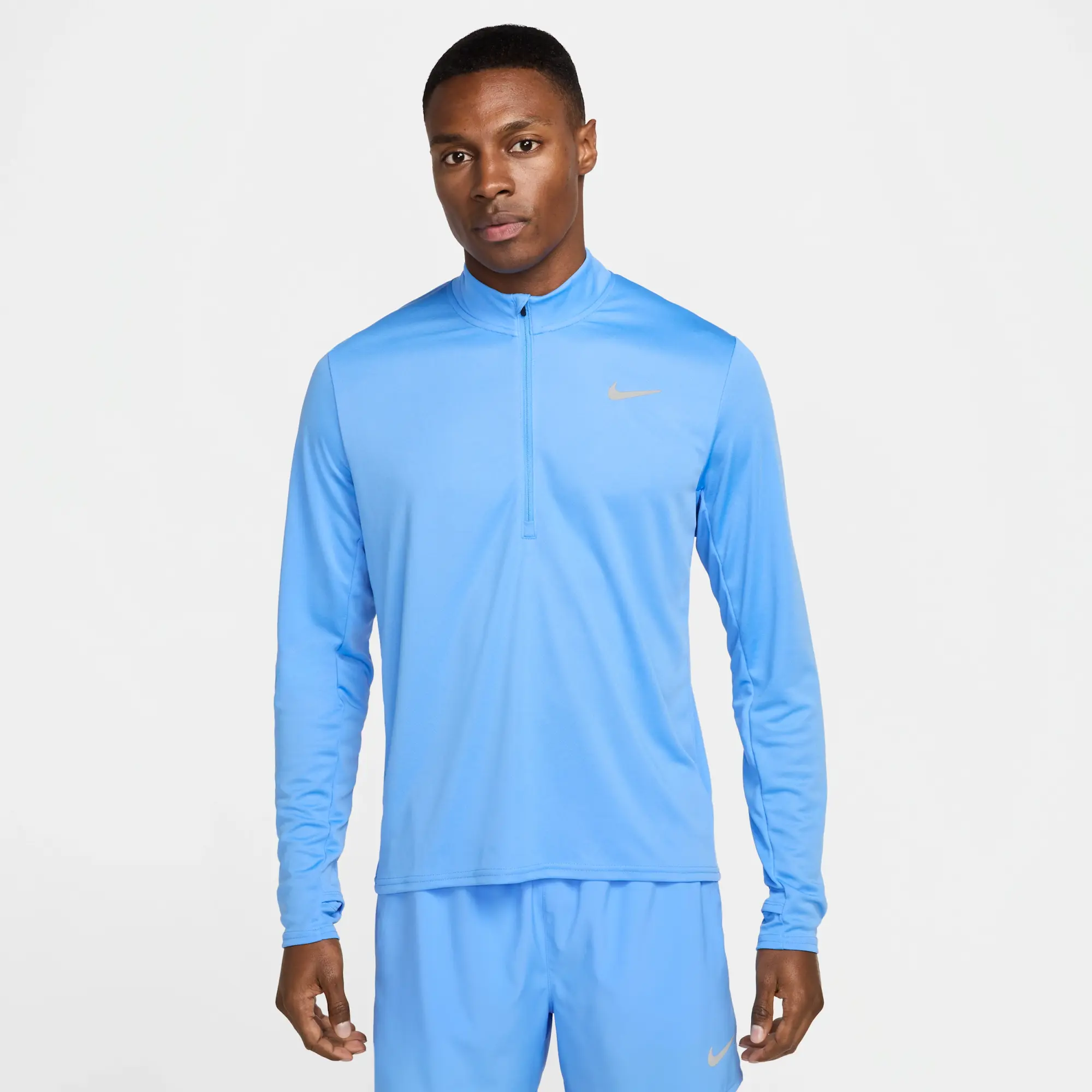 Nike Pacer Men's Dri-FIT 1/2-Zip Running Top - Blue - Polyester