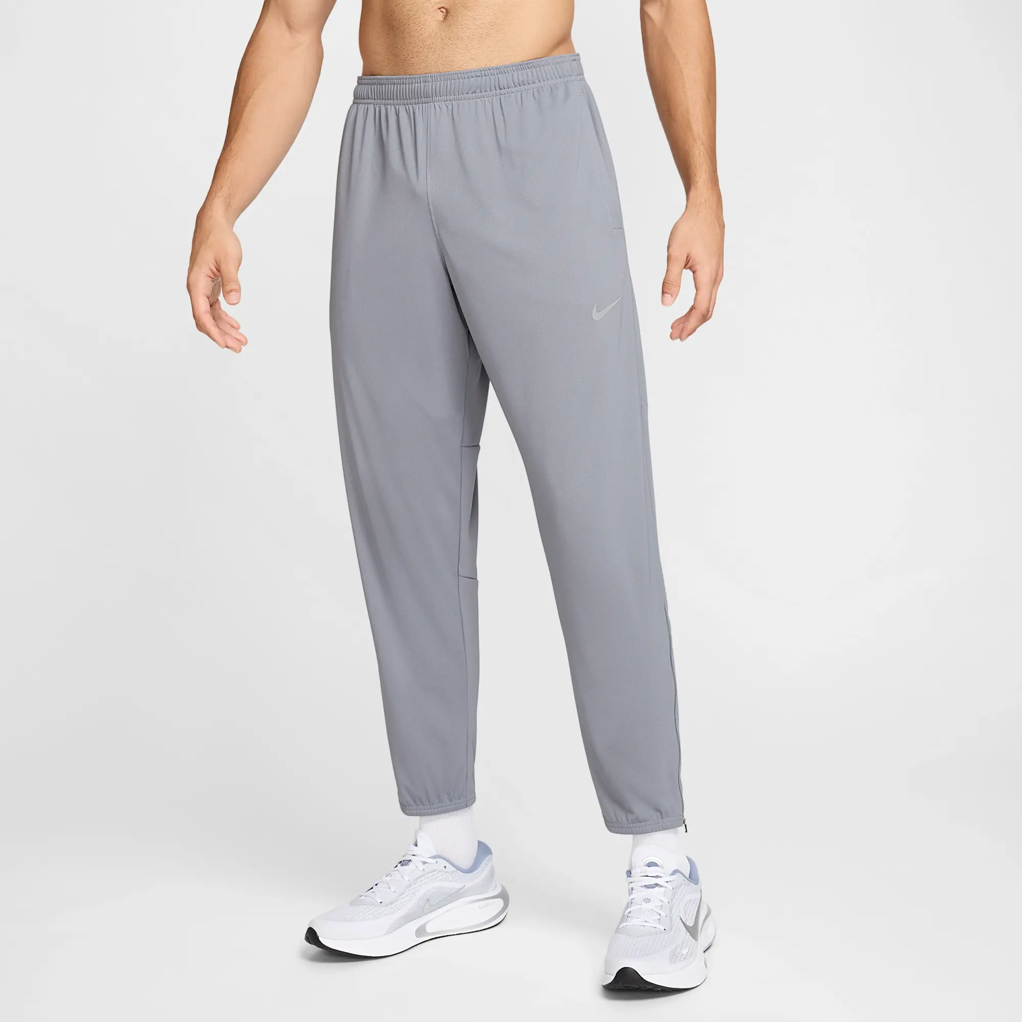 Nike Challenger Men's Dri-FIT Running Trousers - Grey - Polyester