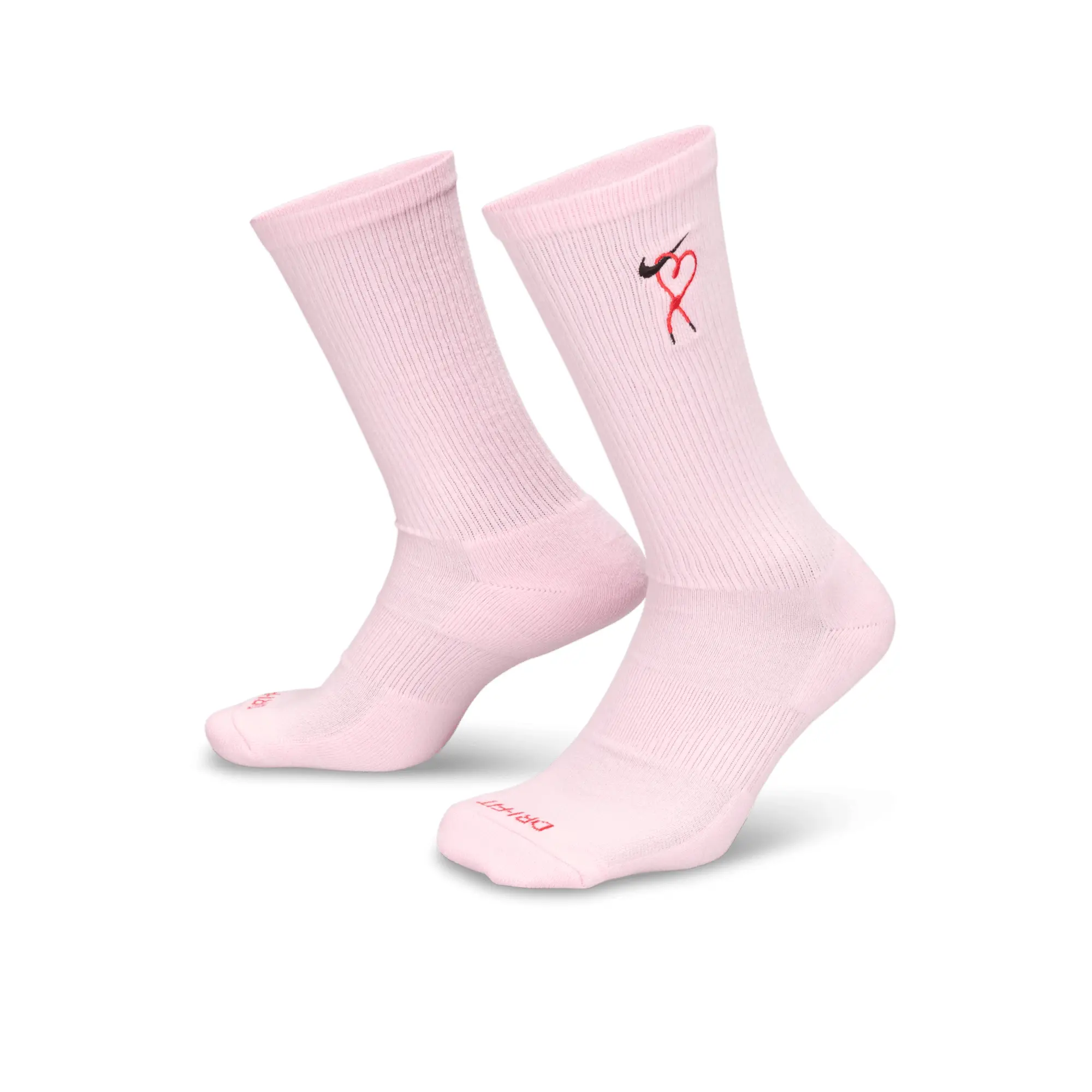 Nike Everyday Plus Cushioned Crew Socks (1 Pair) - Pink