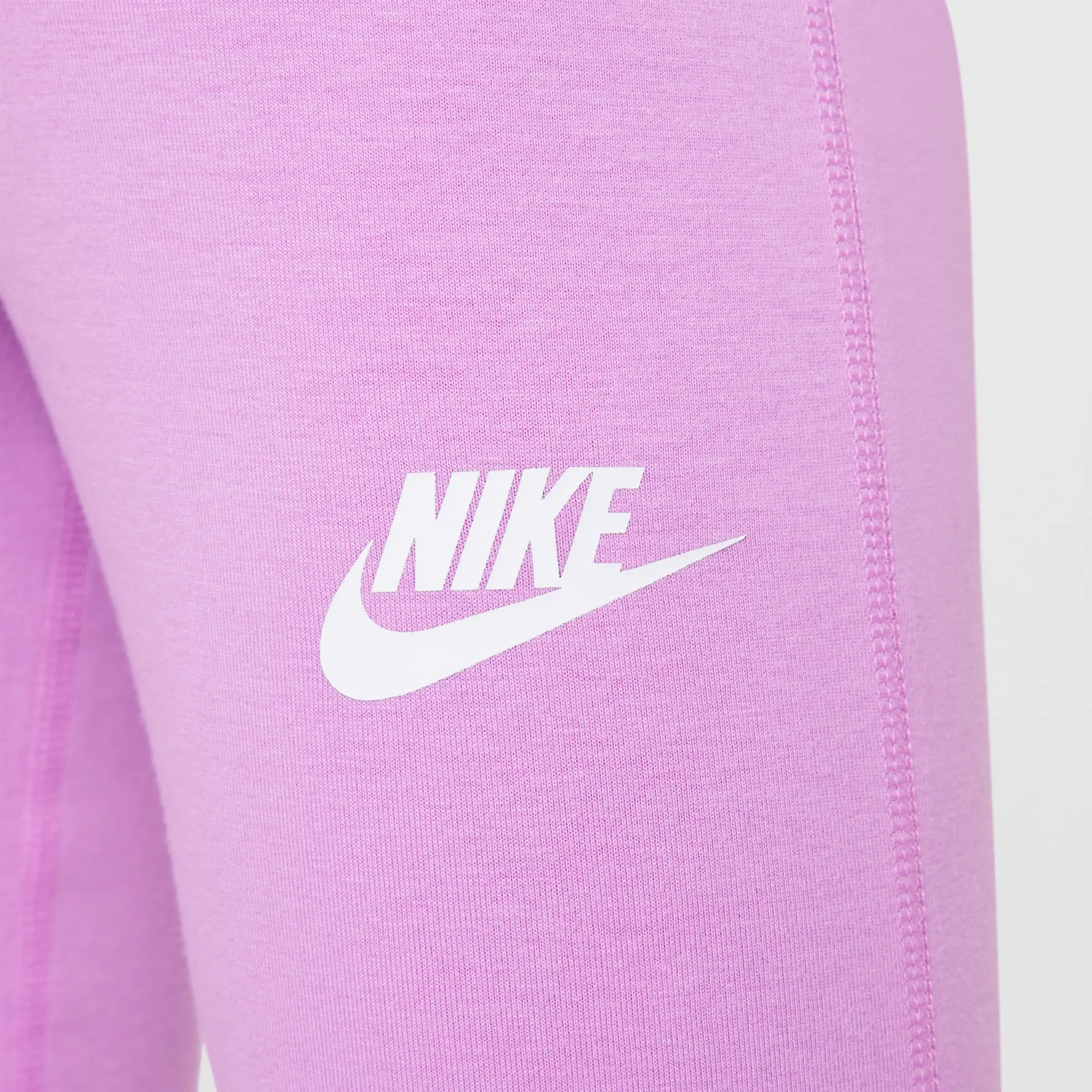 Nike Sportswear Classic Girls' High-Waisted Flared Leggings - Purple - Cotton/Polyester/Elastane
