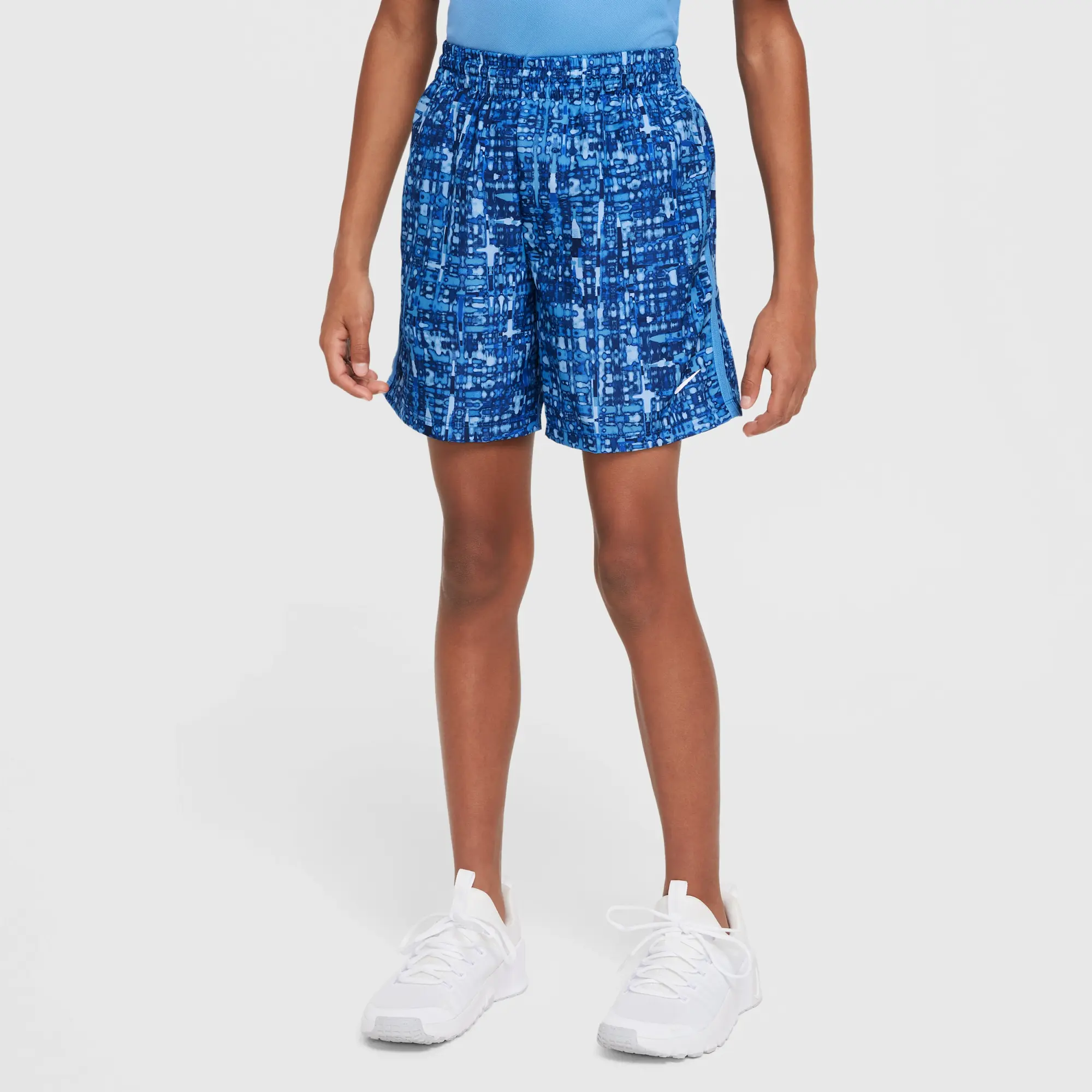 Nike Multi Older Kids' (Boys') Dri-FIT Woven Shorts - Blue - Polyester