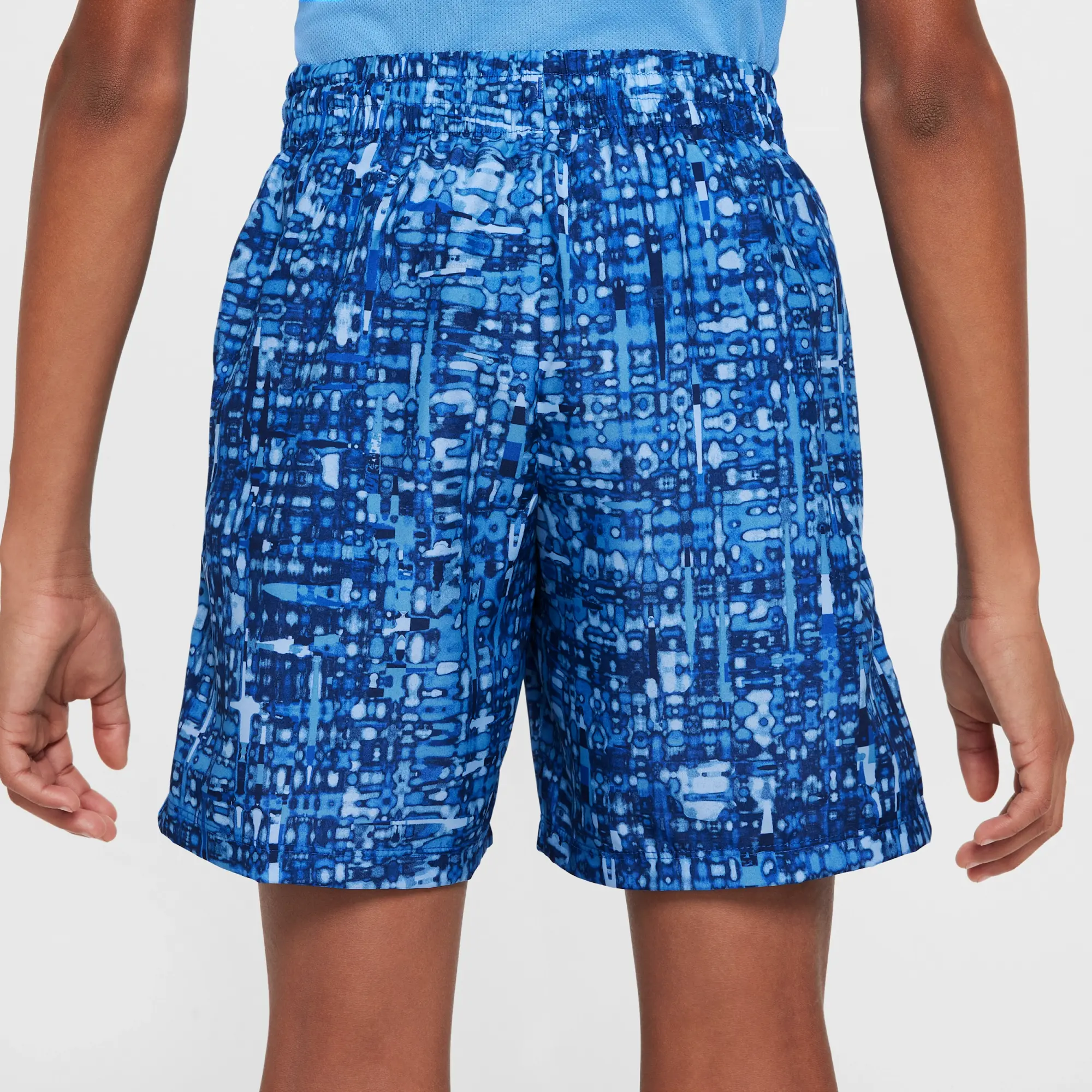 Nike Multi Older Kids' (Boys') Dri-FIT Woven Shorts - Blue - Polyester