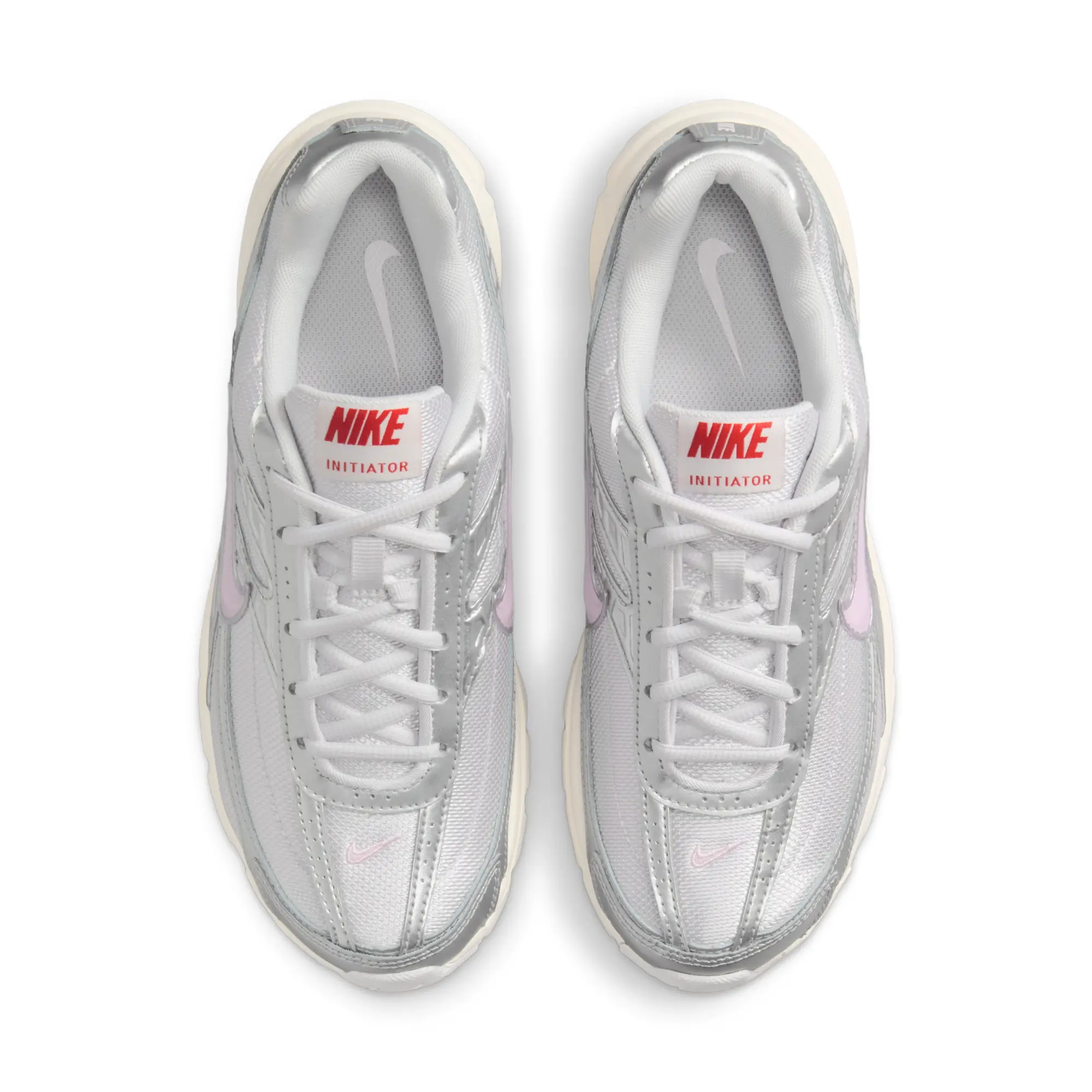 Nike initiator trainers in silver multi