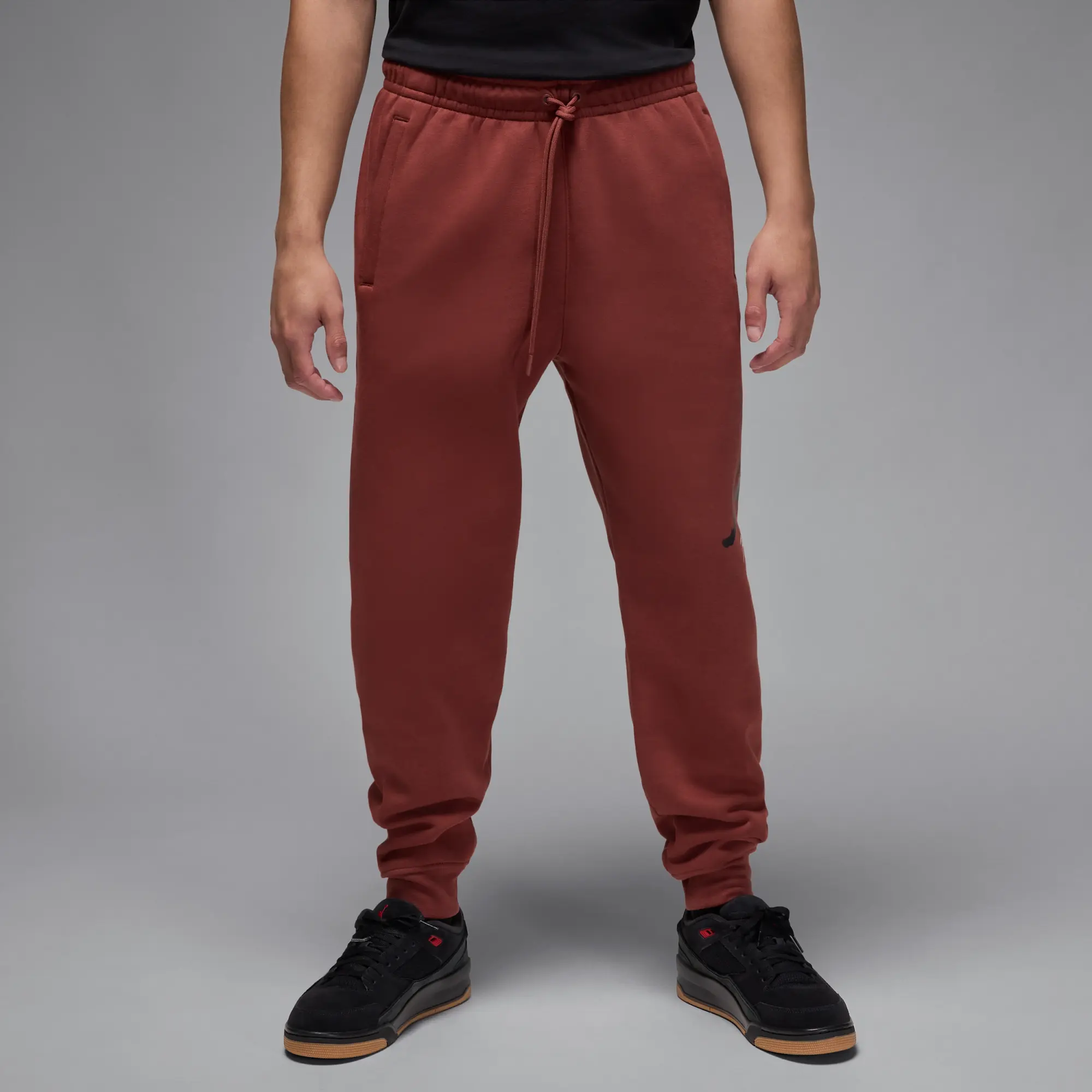 Nike Jordan Essentials Men's Fleece Baseline Trousers - Brown - Cotton/Polyester