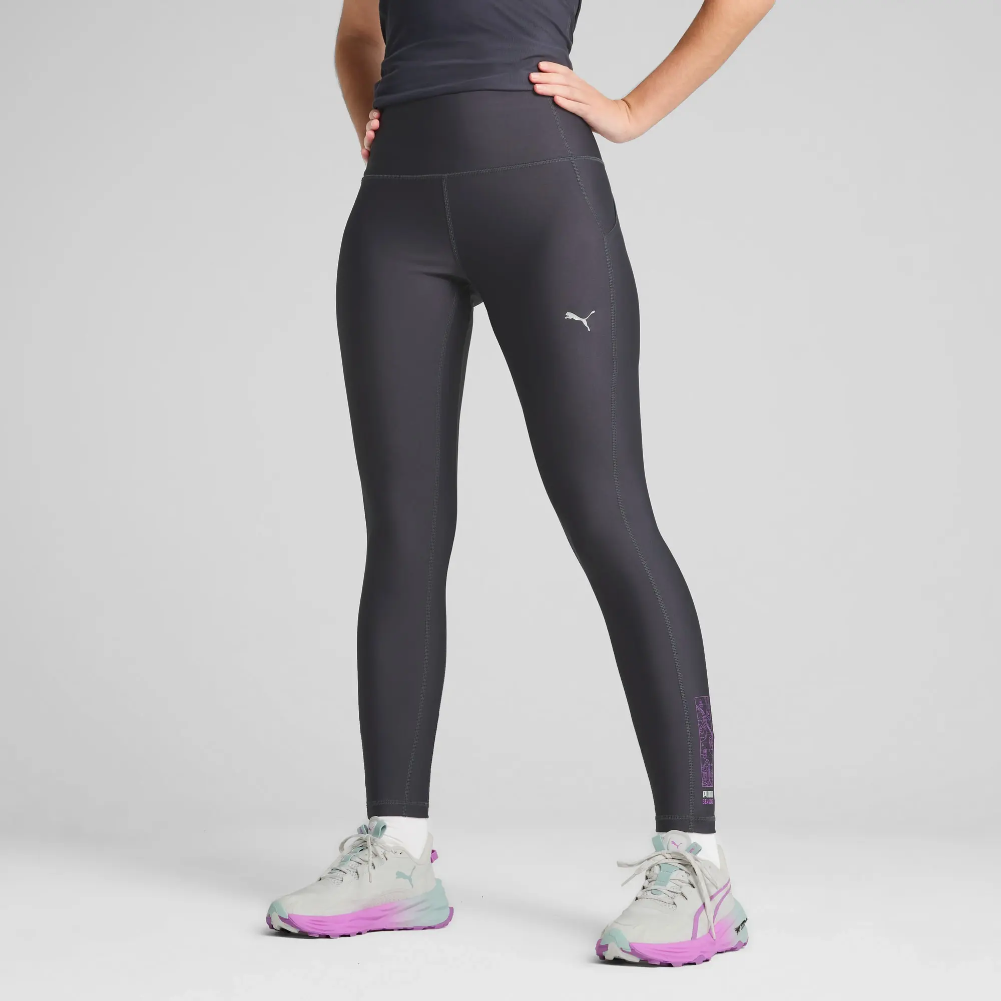 PUMA Seasons Trail Running Tights Women, Galactic Grey