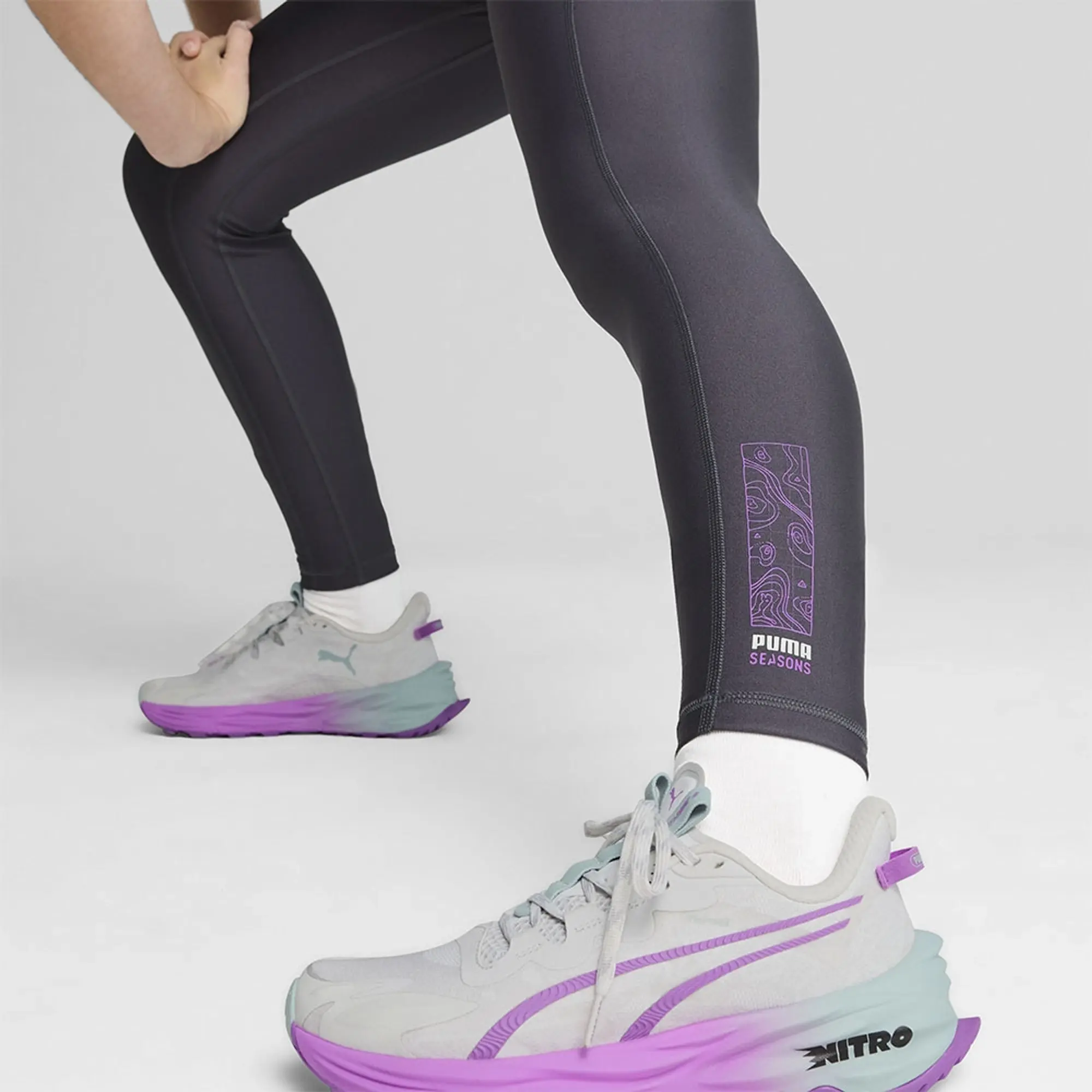 PUMA Seasons Trail Running Tights Women, Galactic Grey