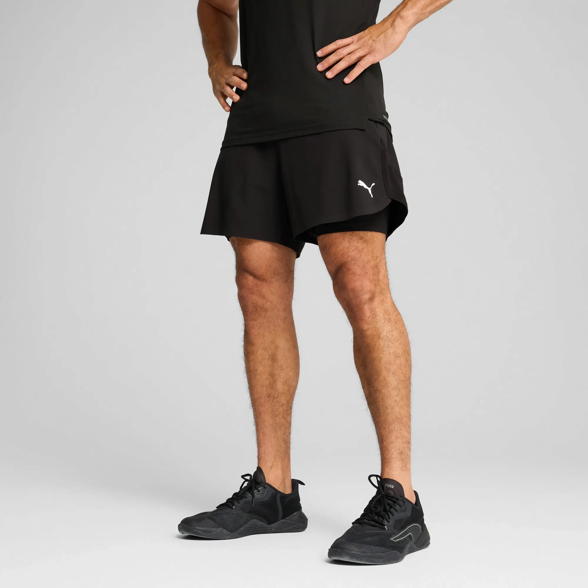 PUMA Training Tech 2-in-1 Shorts Men, Black