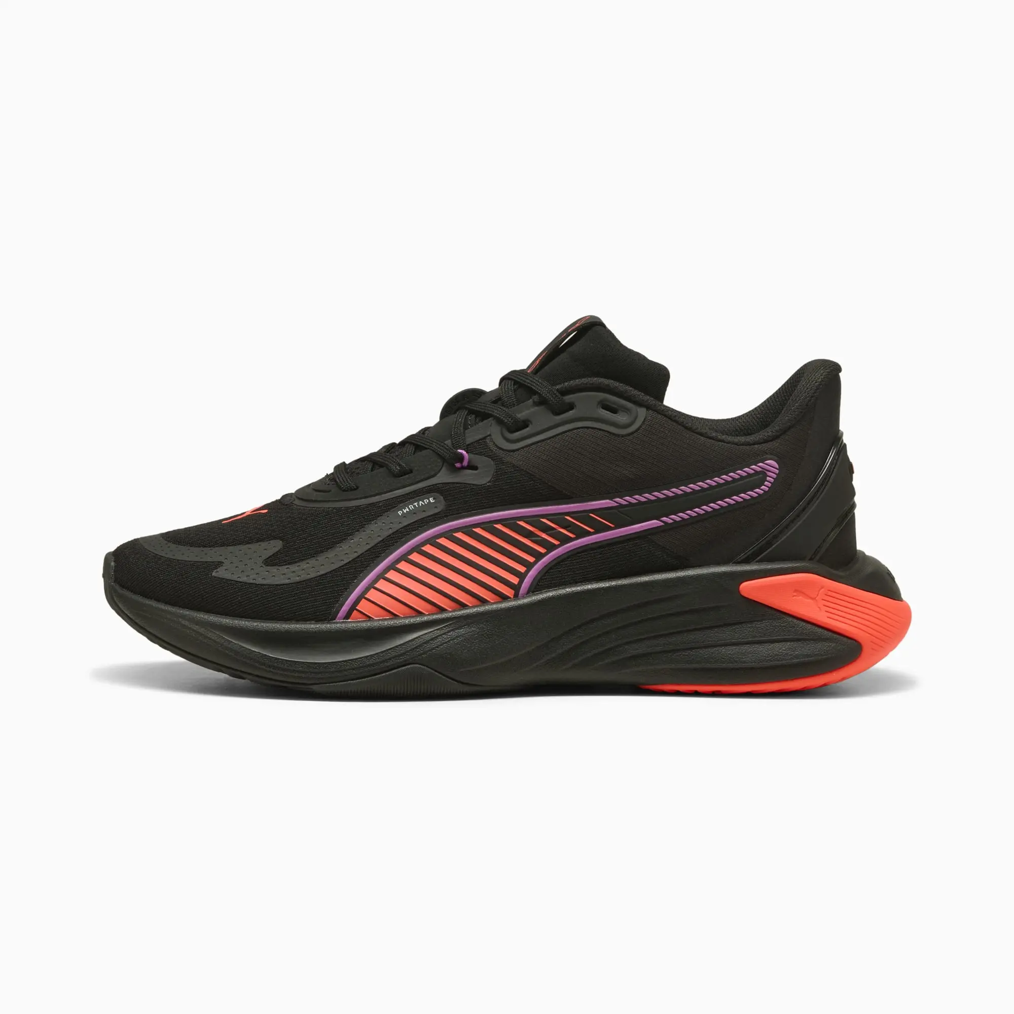 PUMA Pwr Hybrid Training Shoes, Black/Glowing Red/Pure Magenta