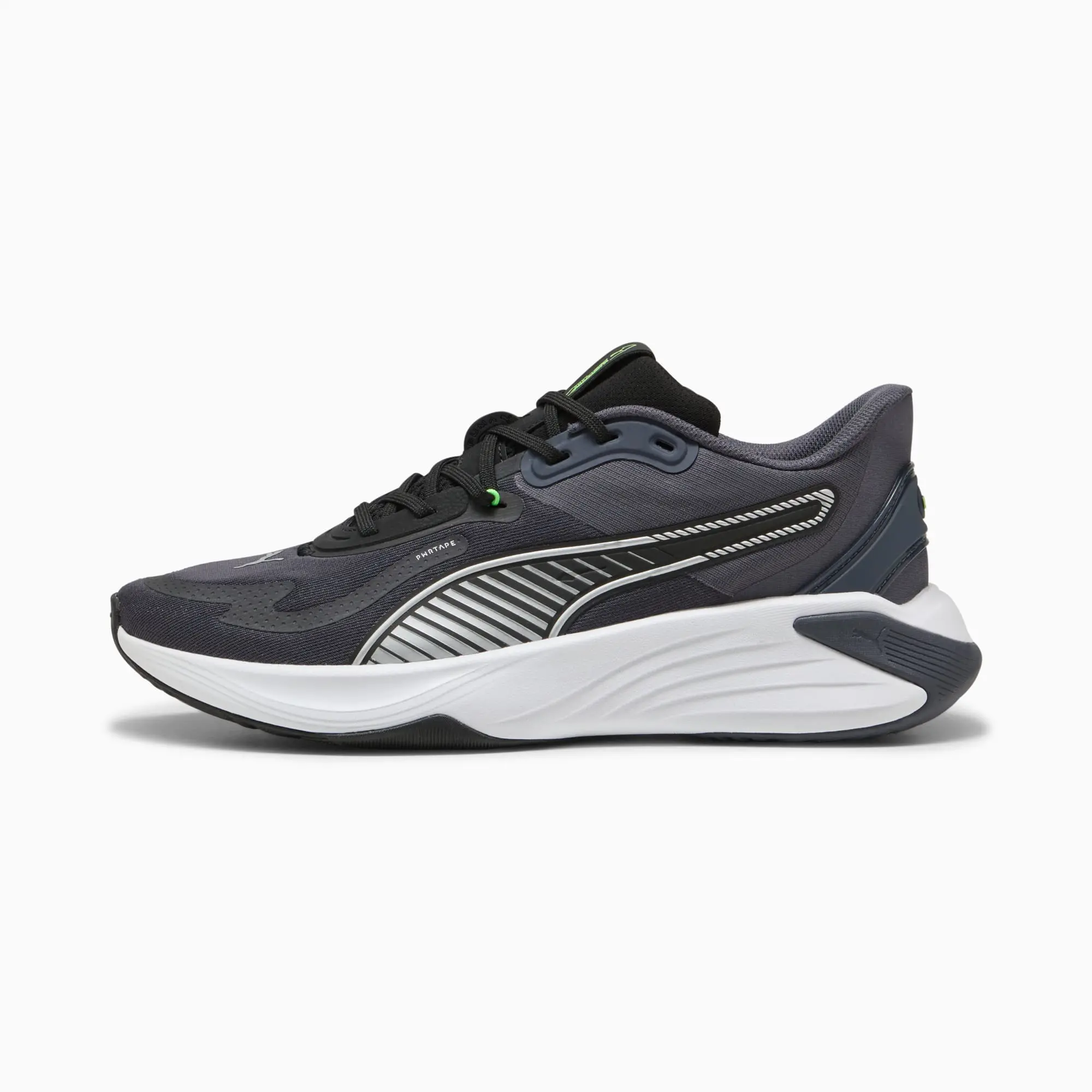 PUMA Pwr Hybrid Training Shoes, Galactic Grey/Black/Green Glare