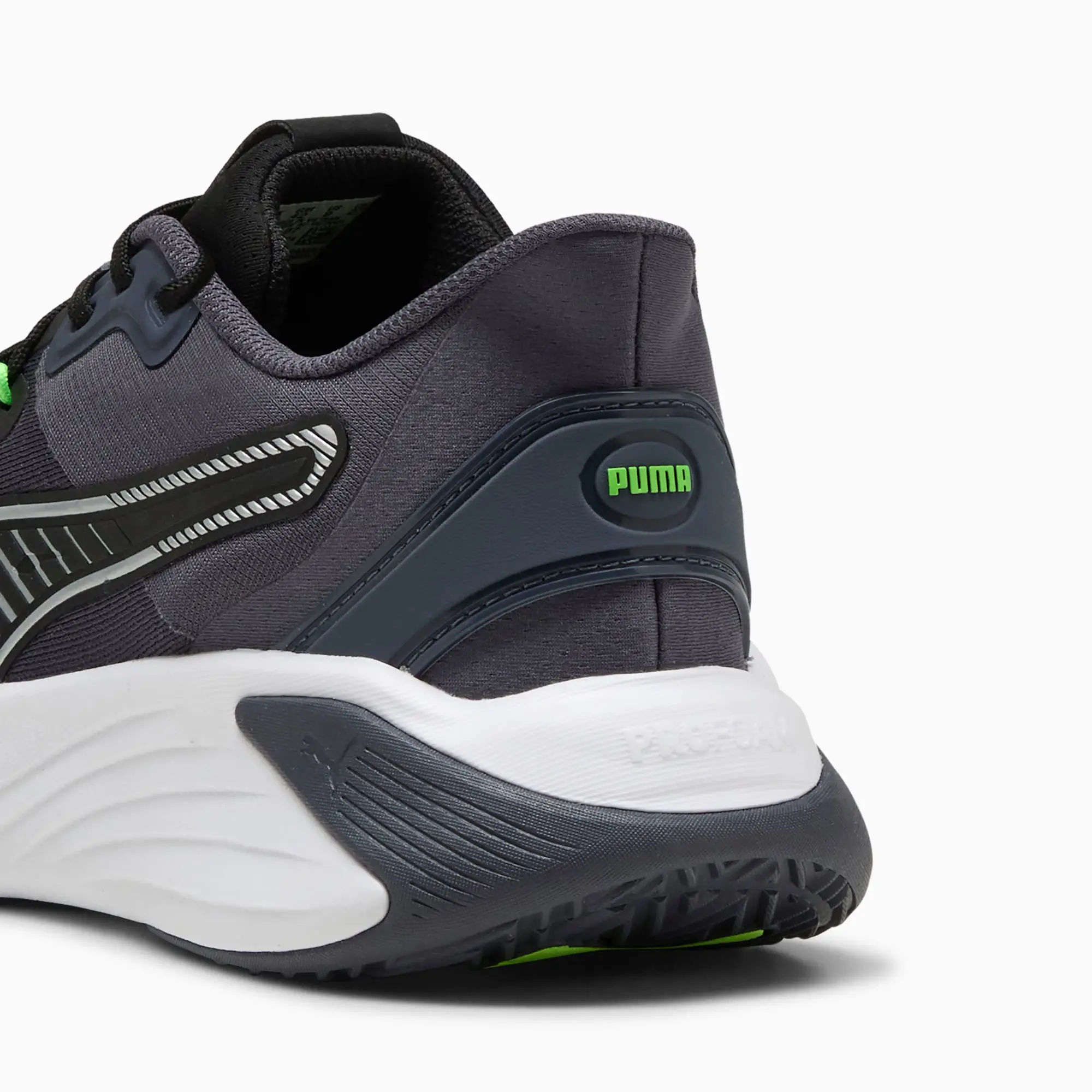 PUMA Pwr Hybrid Training Shoes, Galactic Grey/Black/Green Glare