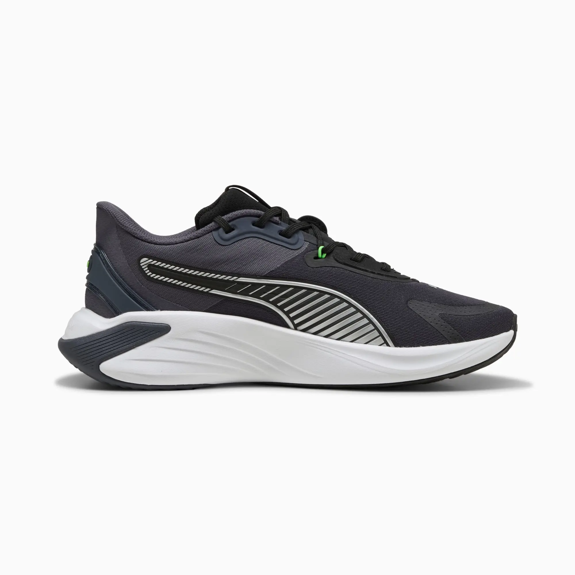 PUMA Pwr Hybrid Training Shoes, Galactic Grey/Black/Green Glare