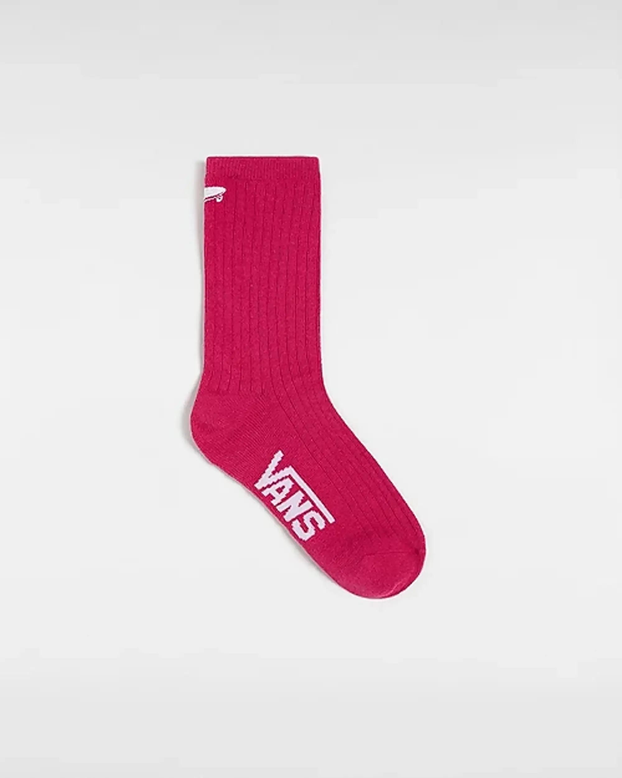 Vans Kickin It Crew Sock 6.5-10 1Pk Cherries Jubilee (White) Women Red