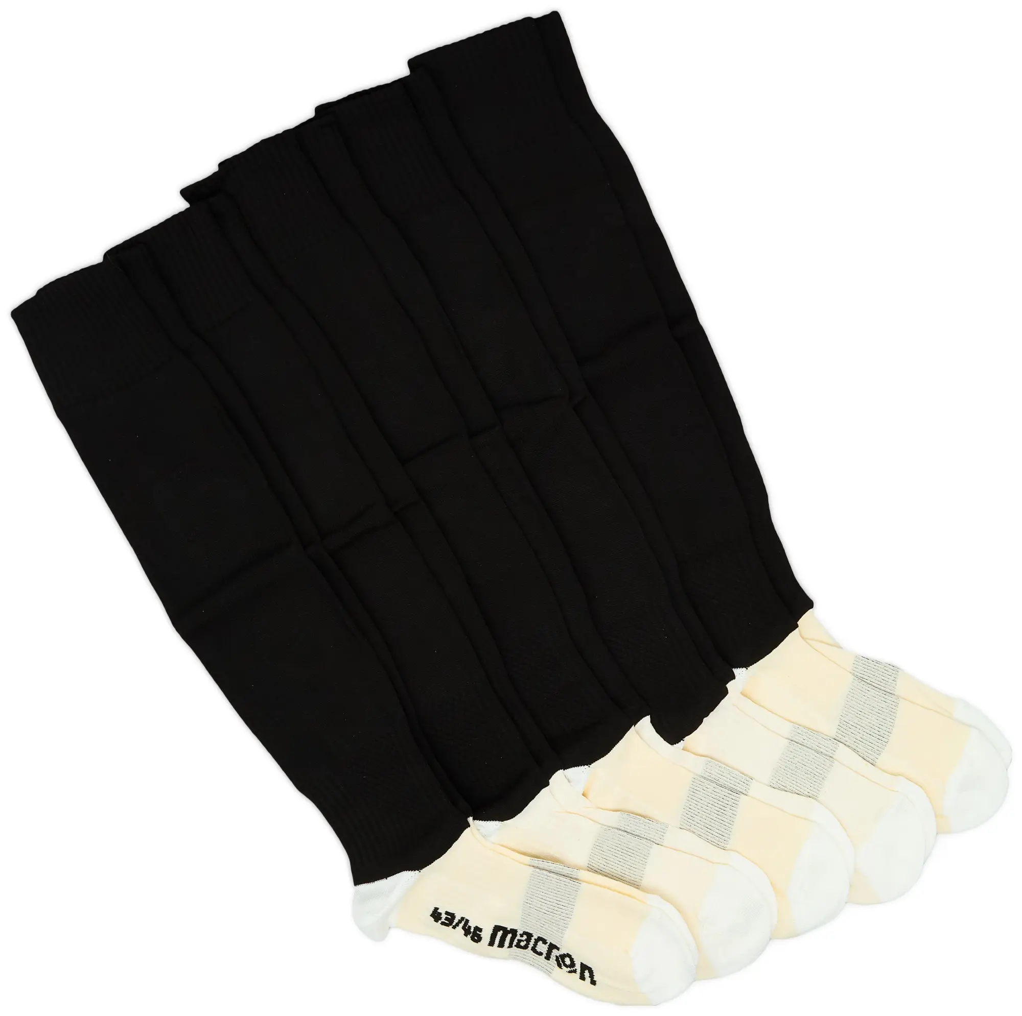 2020-21 Macron 5 Pack Football Socks (L)