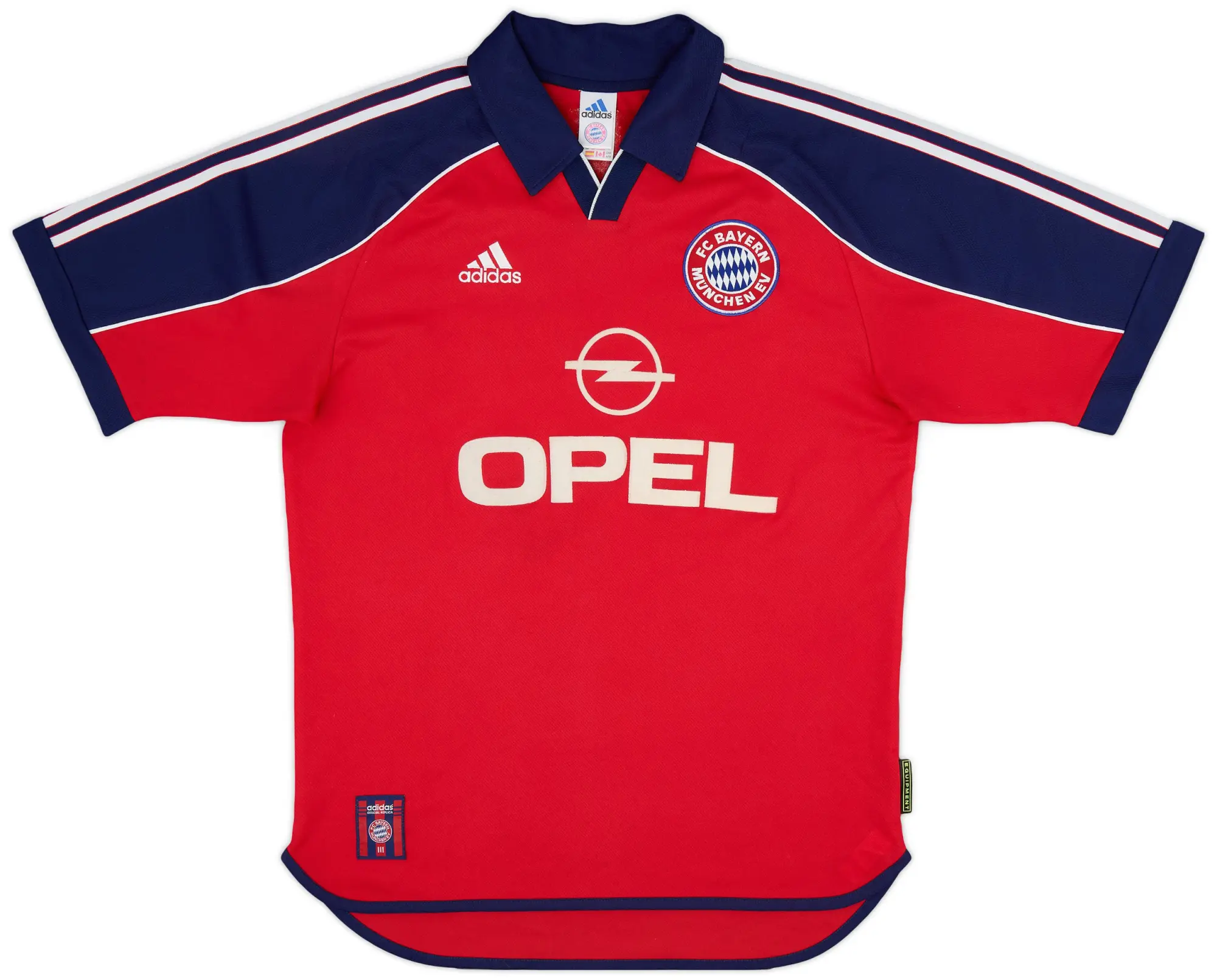 adidas 1999-01 Bayern Munich Home Shirt - 8/10 - (M)