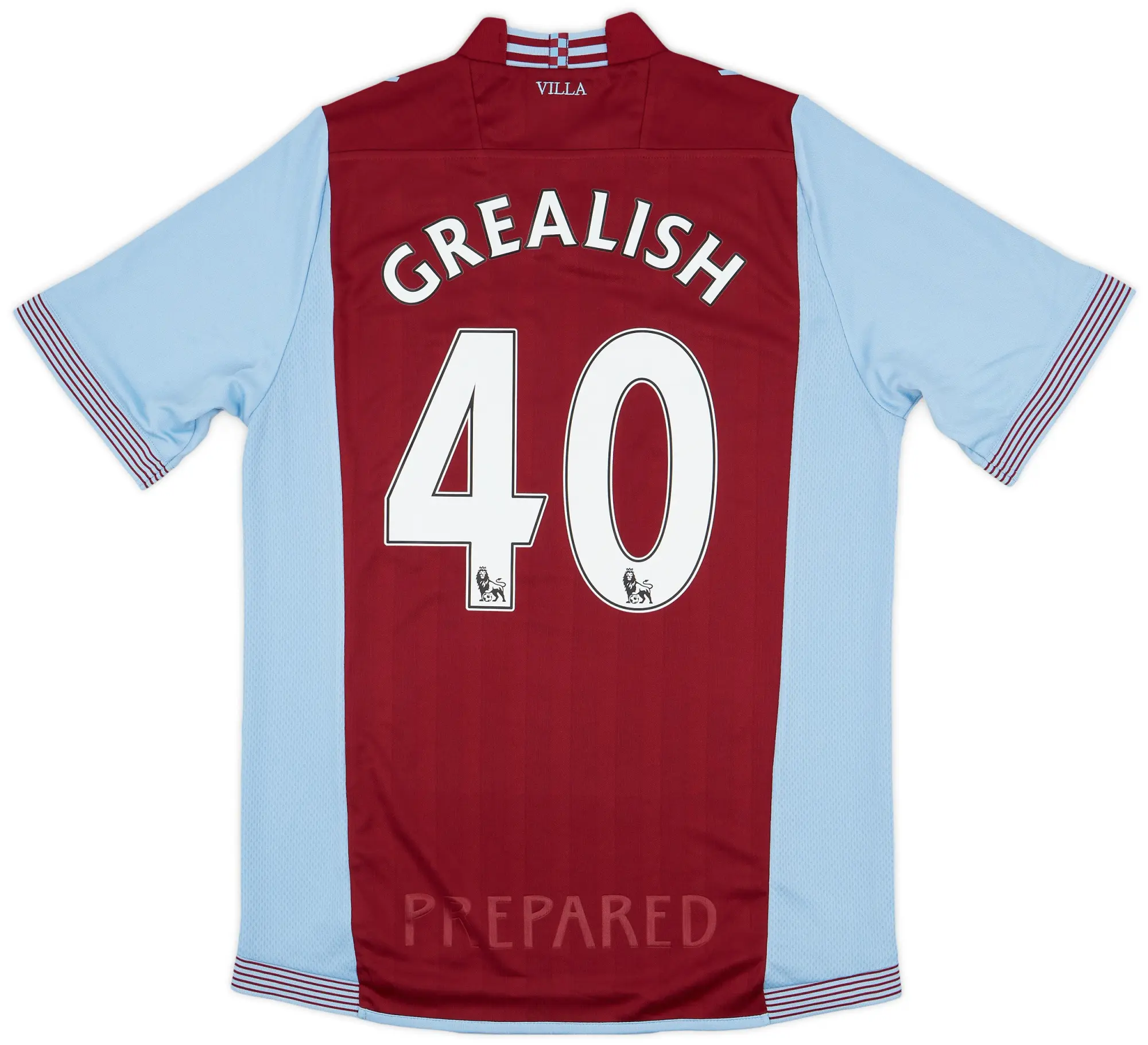 Macron 2013-14 Aston Villa Home Shirt Grealish #40 - 9/10 - (M)