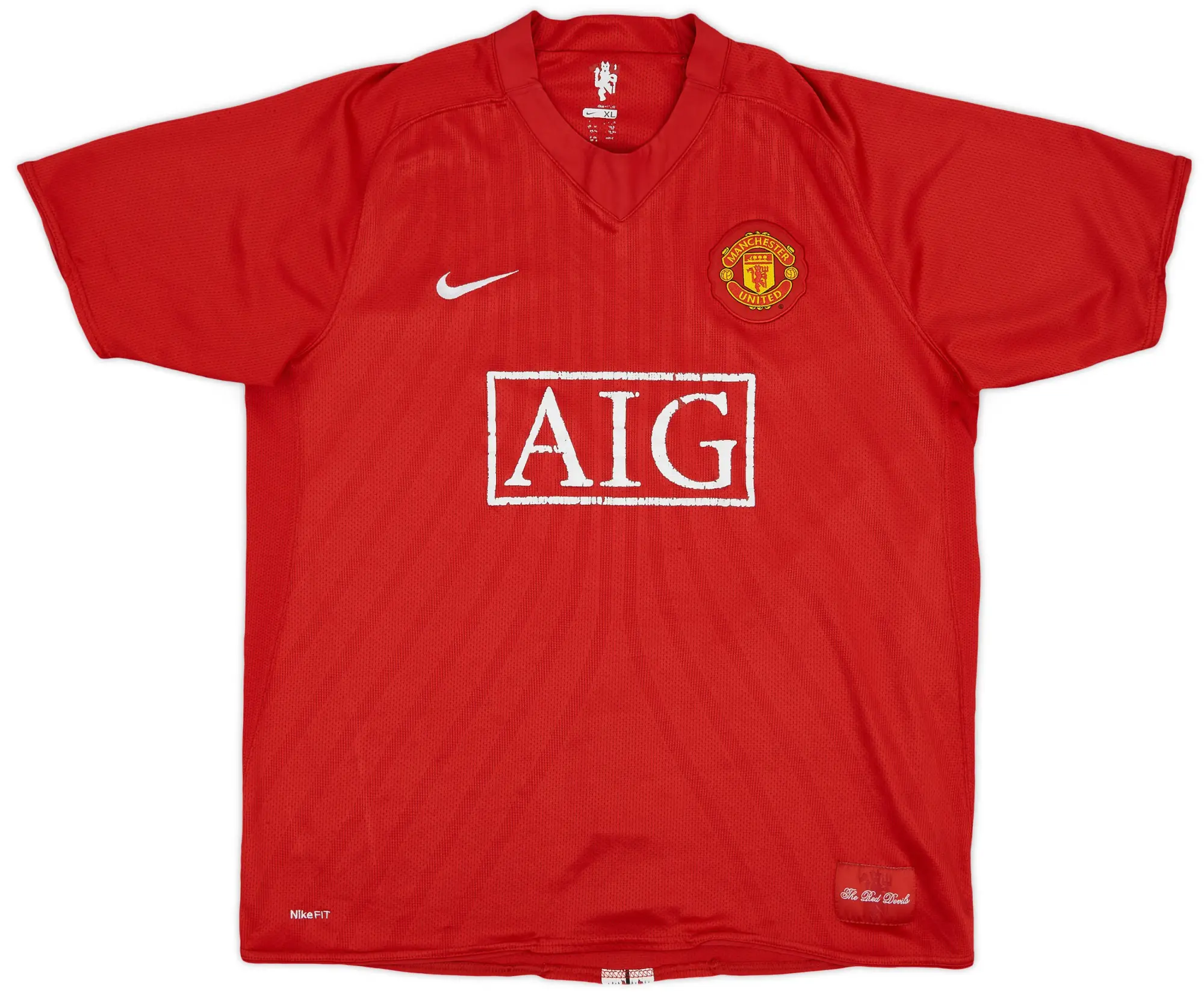 Nike 2007-09 Manchester United Home Shirt - 5/10 - (XL)