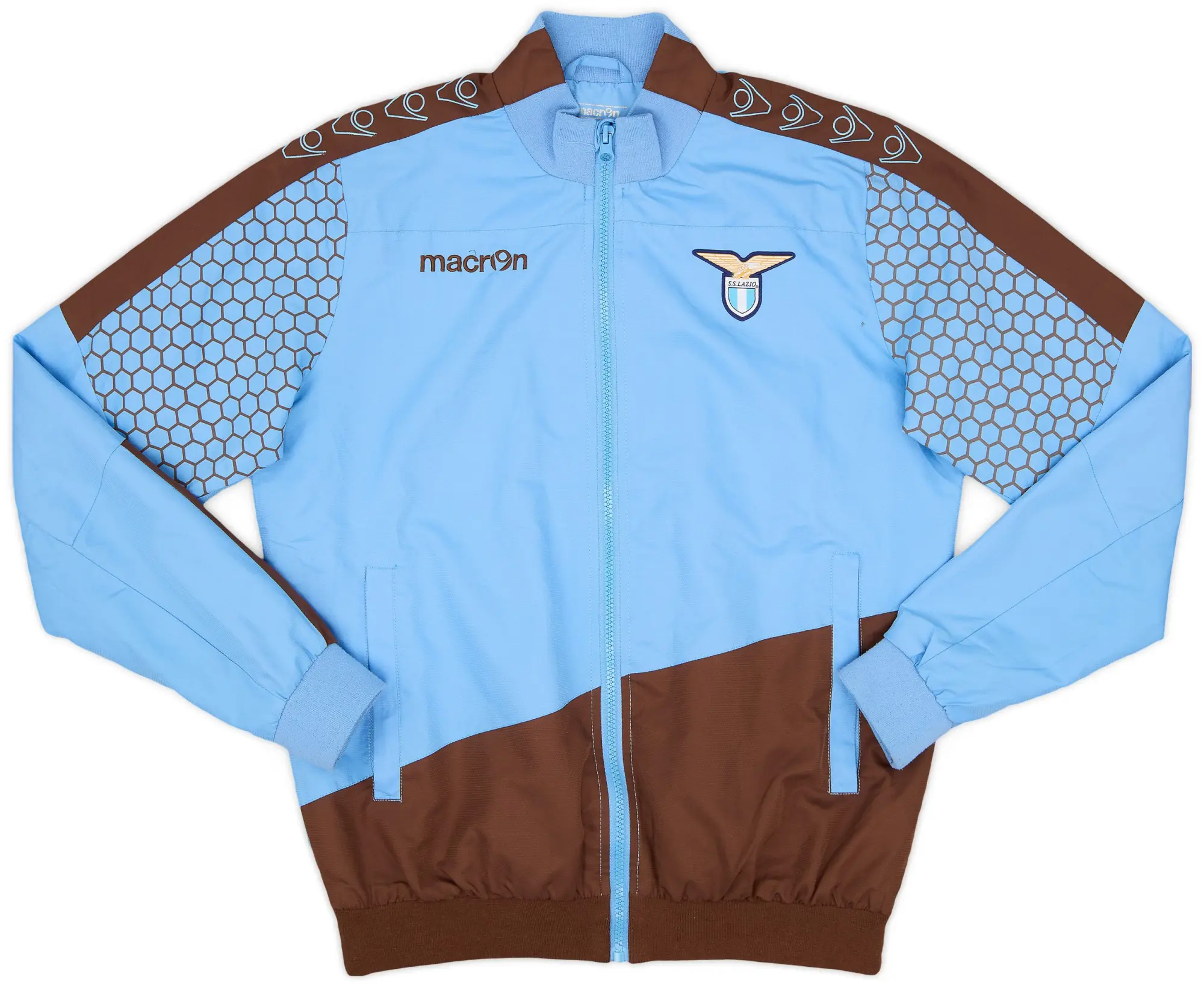 2015-16 Lazio Macron Track Jacket - 8/10 - (XL.Boys)