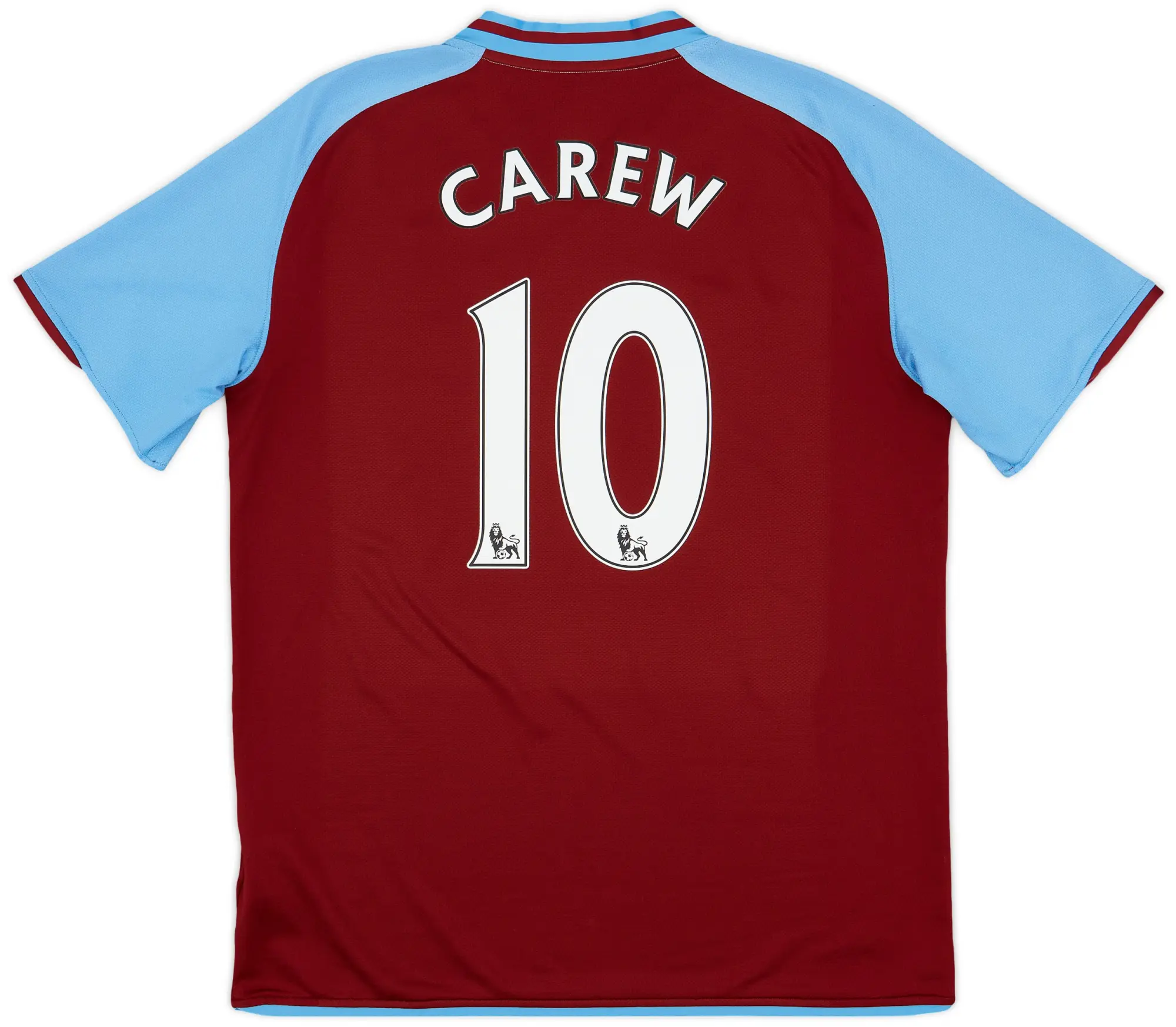 Nike 2008-09 Aston Villa Home Shirt Carew #10 - 8/10 - (L)