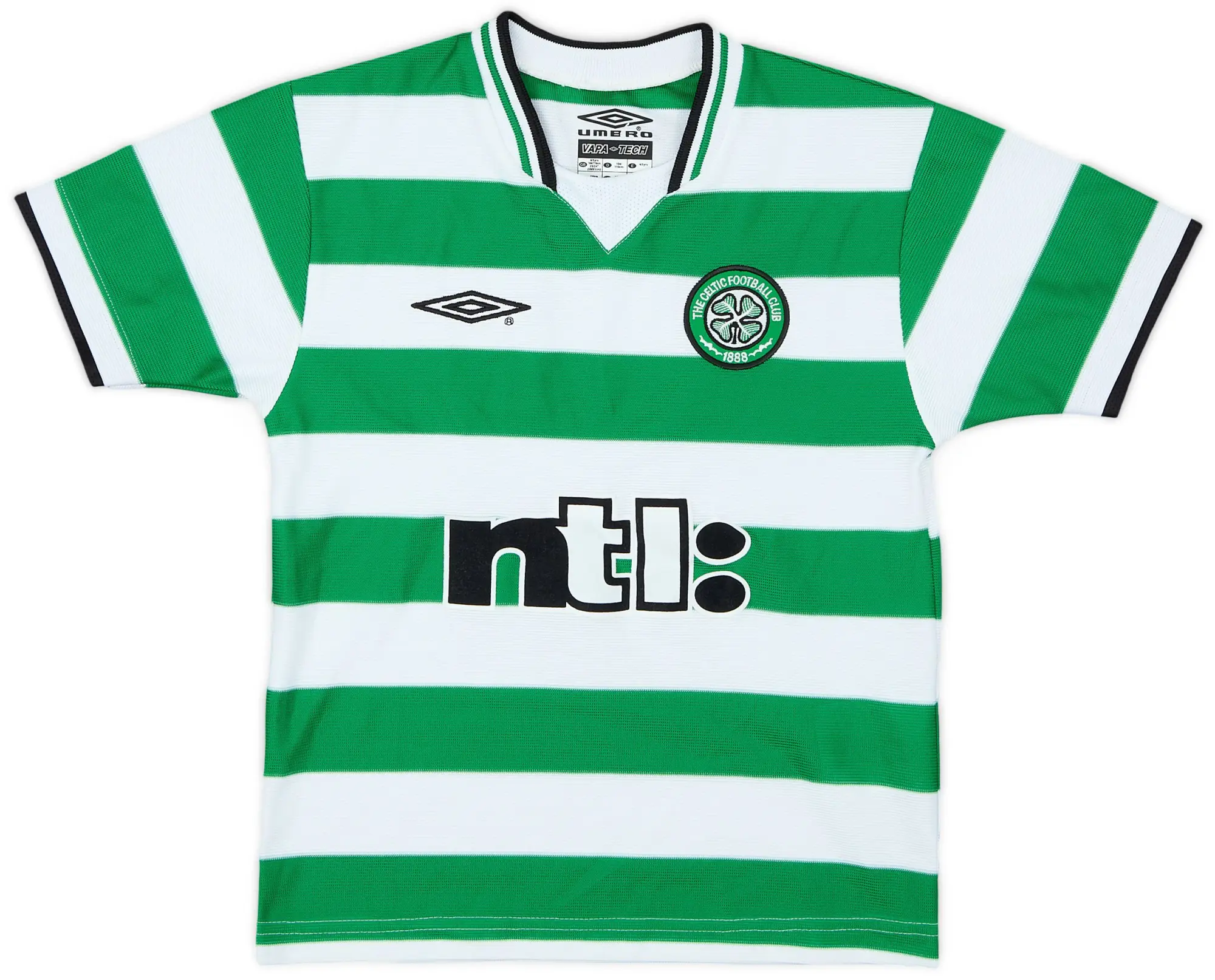 Umbro 2001-03 Celtic Home Shirt - 9/10 - (4-5 Years)