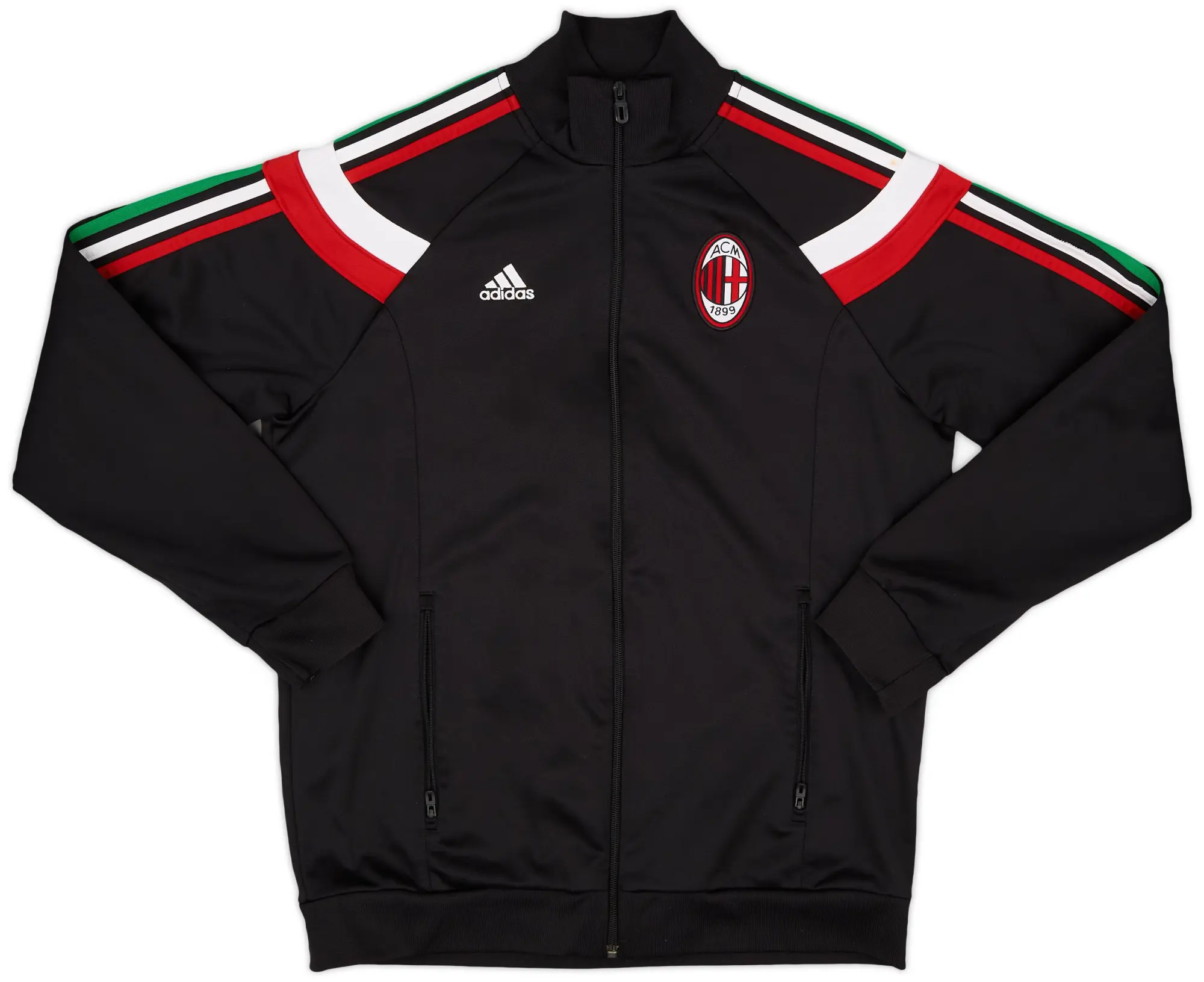 2013-14 AC Milan adidas Track Jacket - 6/10 - (M)