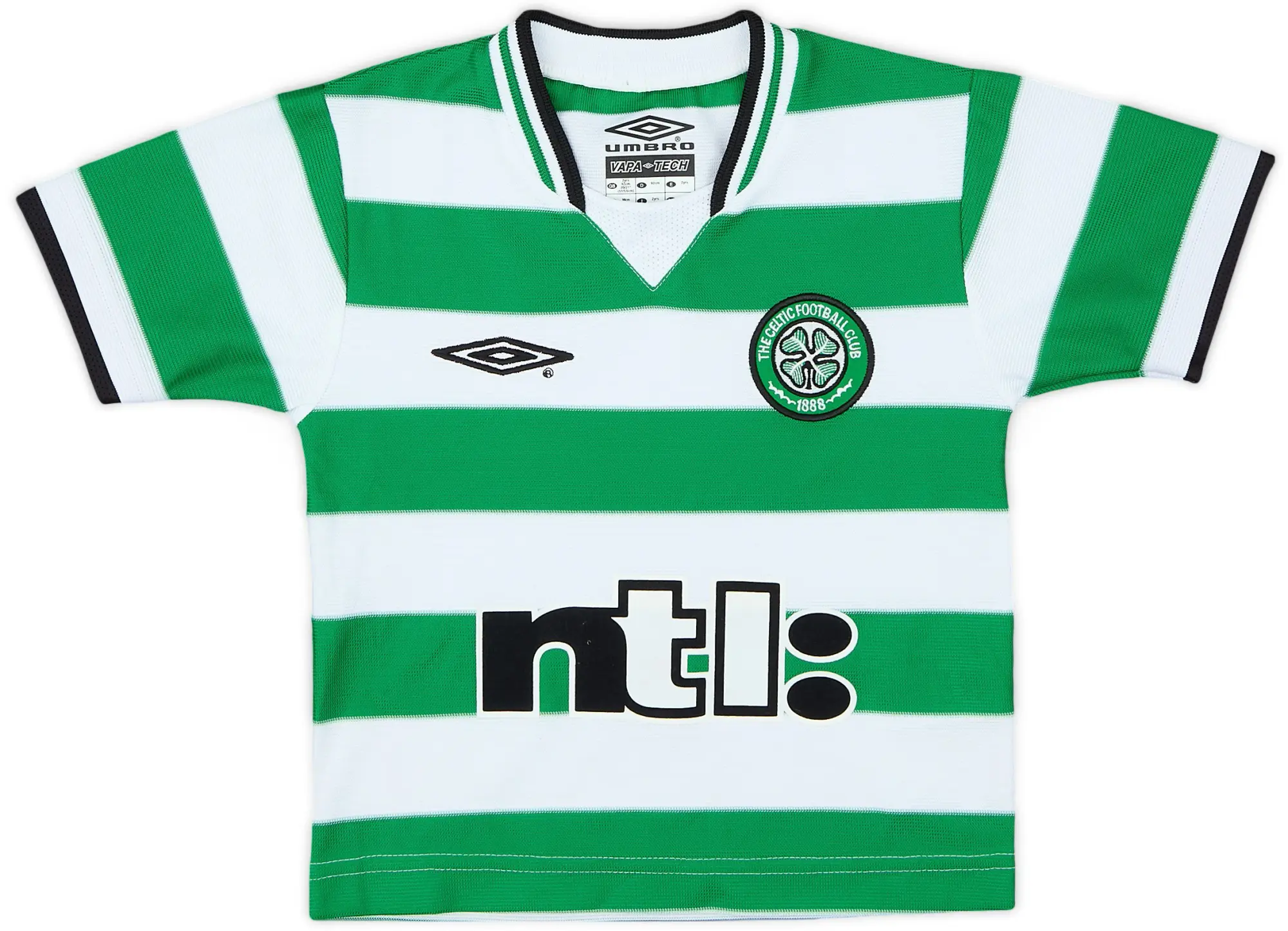 Umbro 2001-03 Celtic Home Shirt - 9/10 - (2-3 Years)