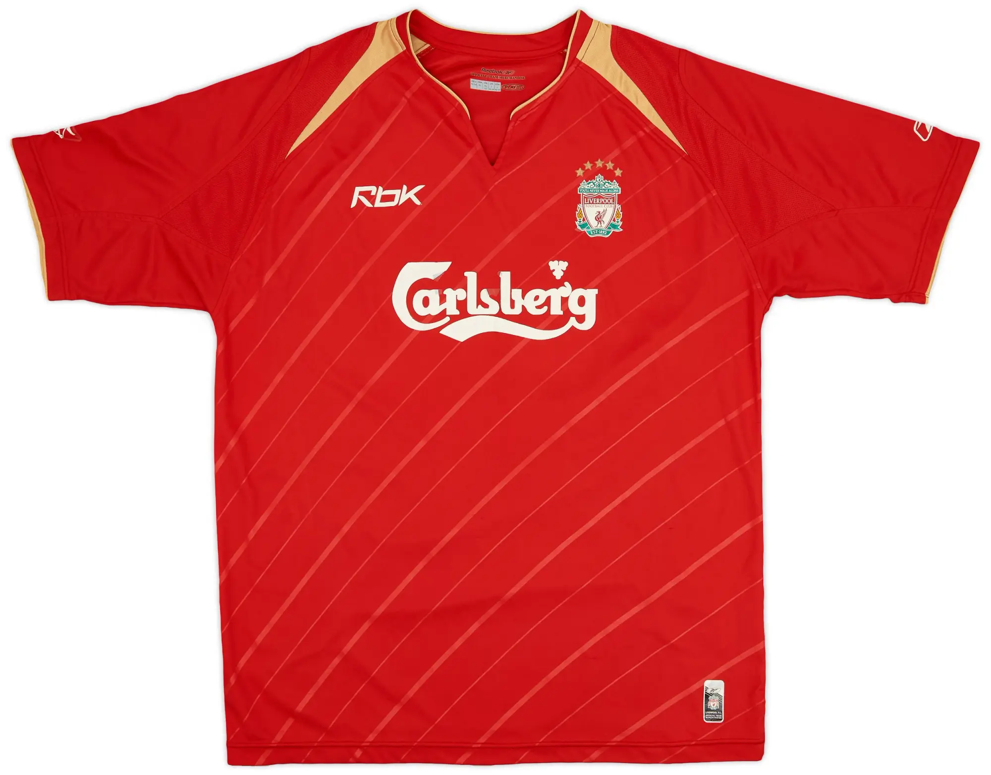 Reebok 2005-06 Liverpool CL Home Shirt - 5/10 - (L)