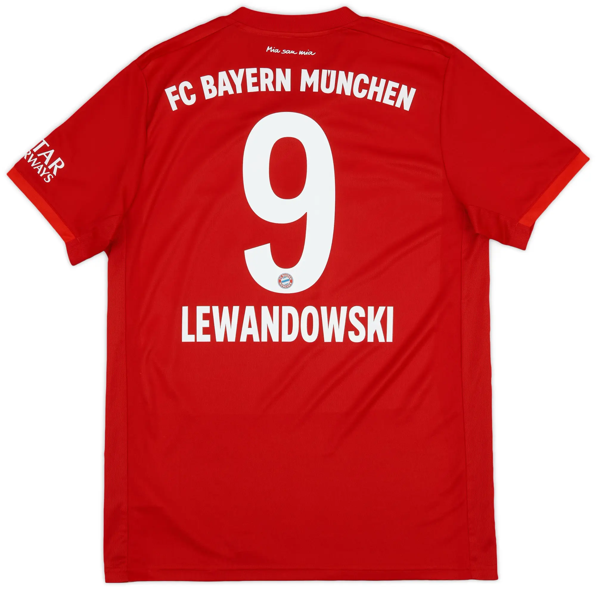 adidas 2019-20 Bayern Munich Home Shirt Lewandowski #9 - 10/10 - (M)