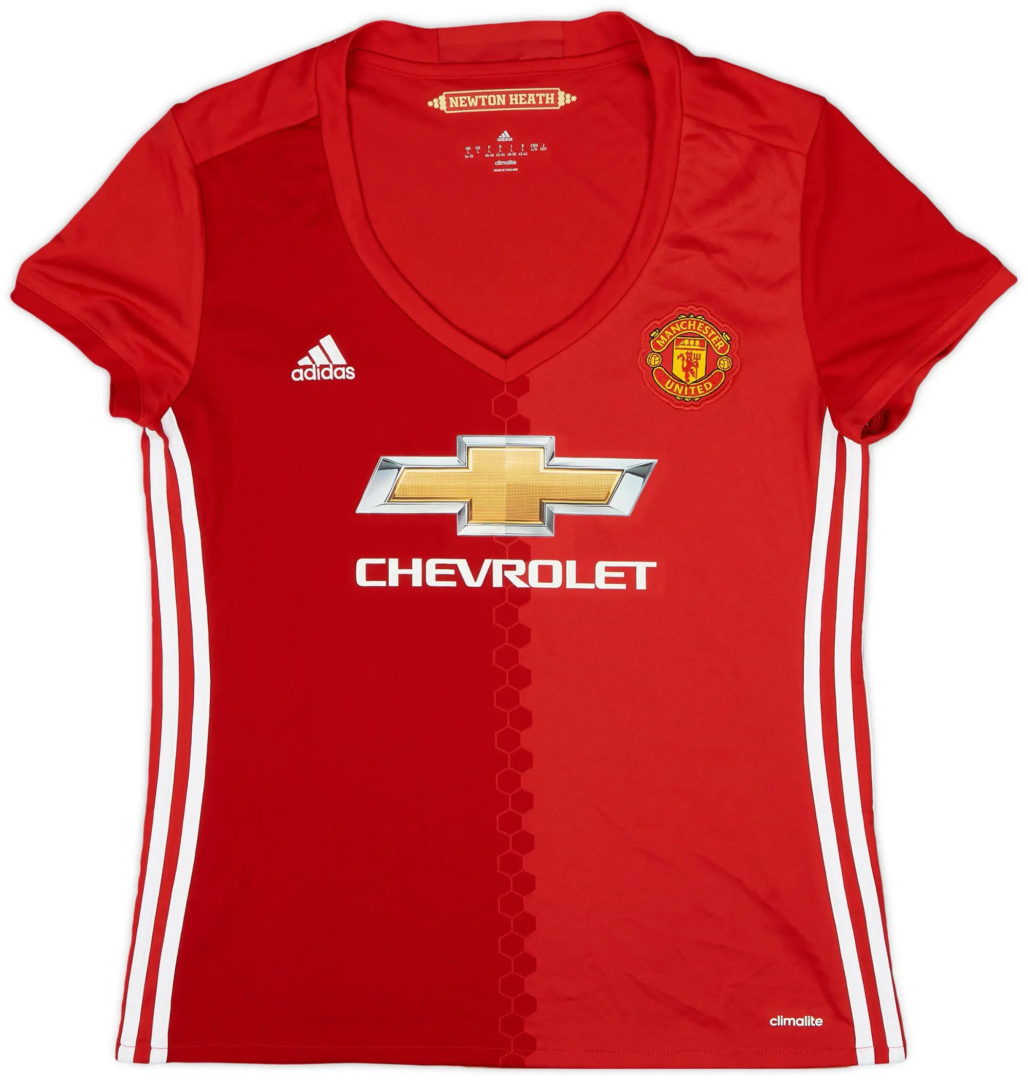 adidas 2016-17 Manchester United Home Shirt - 9/10 - (Women's L)