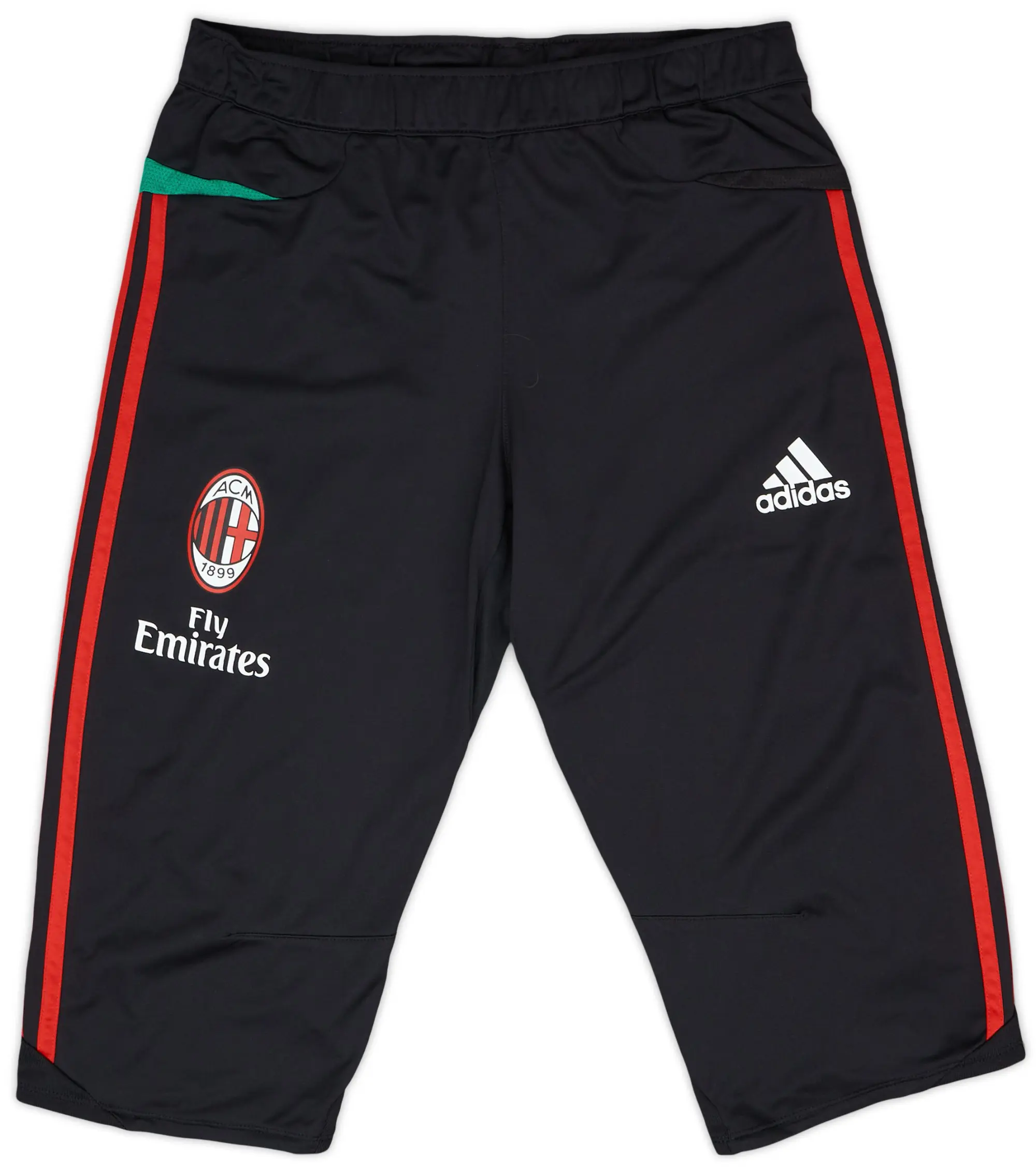 2012-13 AC Milan adidas Training 3/4 Shorts - 9/10 - (S)