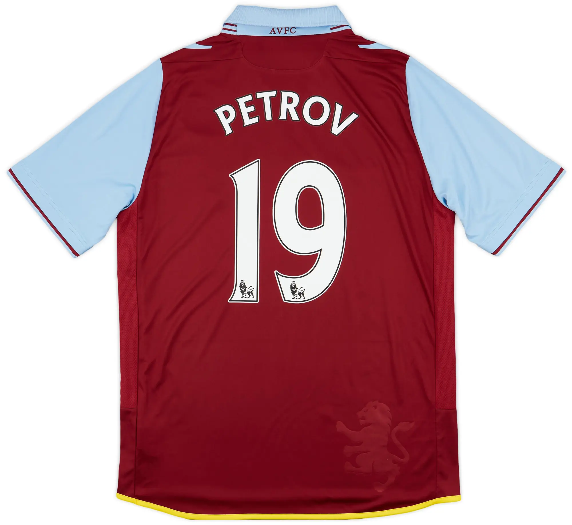 Macron 2012-13 Aston Villa Home Shirt Petrov #19 - 8/10 - (M)