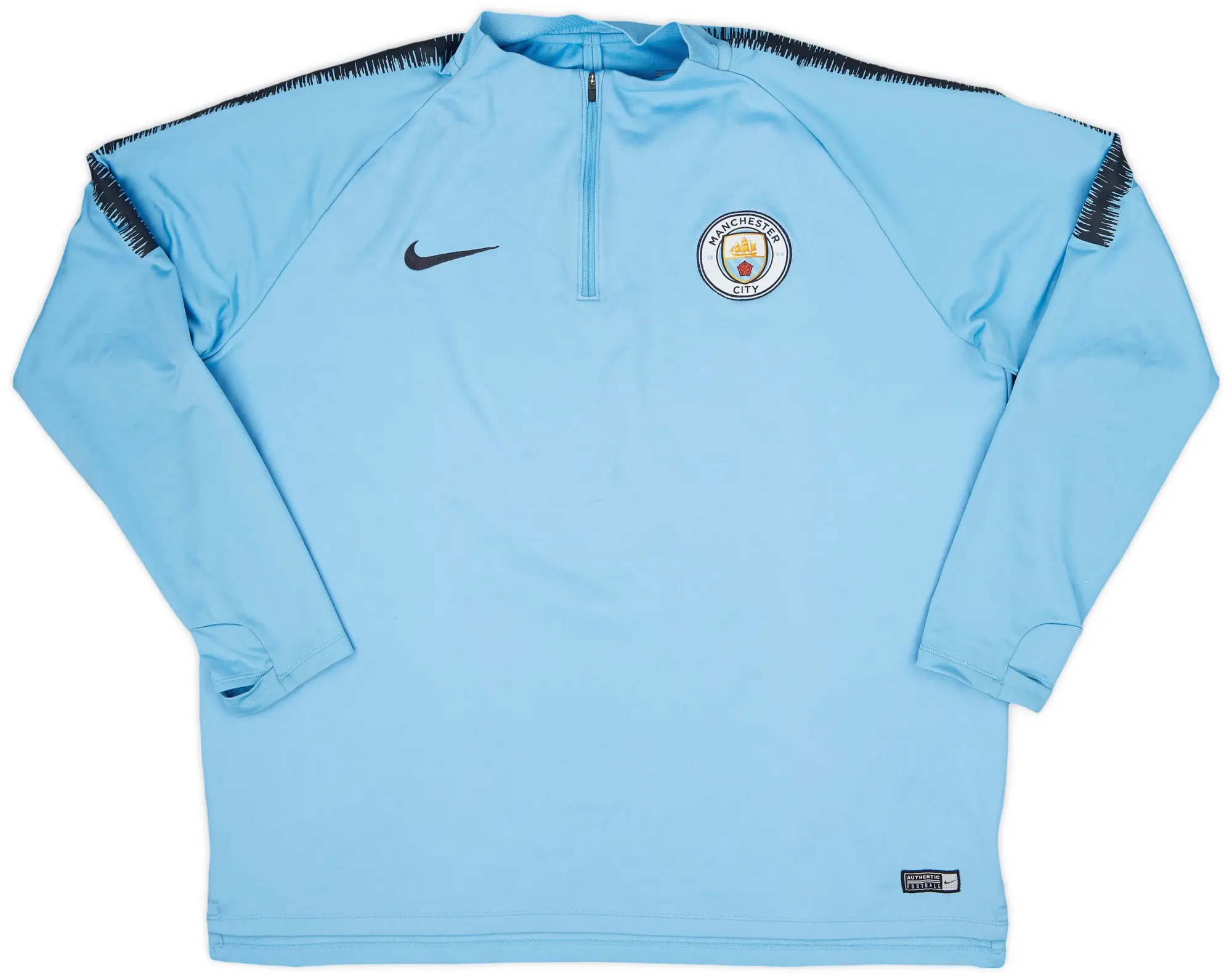 2018-19 Manchester City Nike 1/4 Zip Drill Top - 7/10 - (XXL)