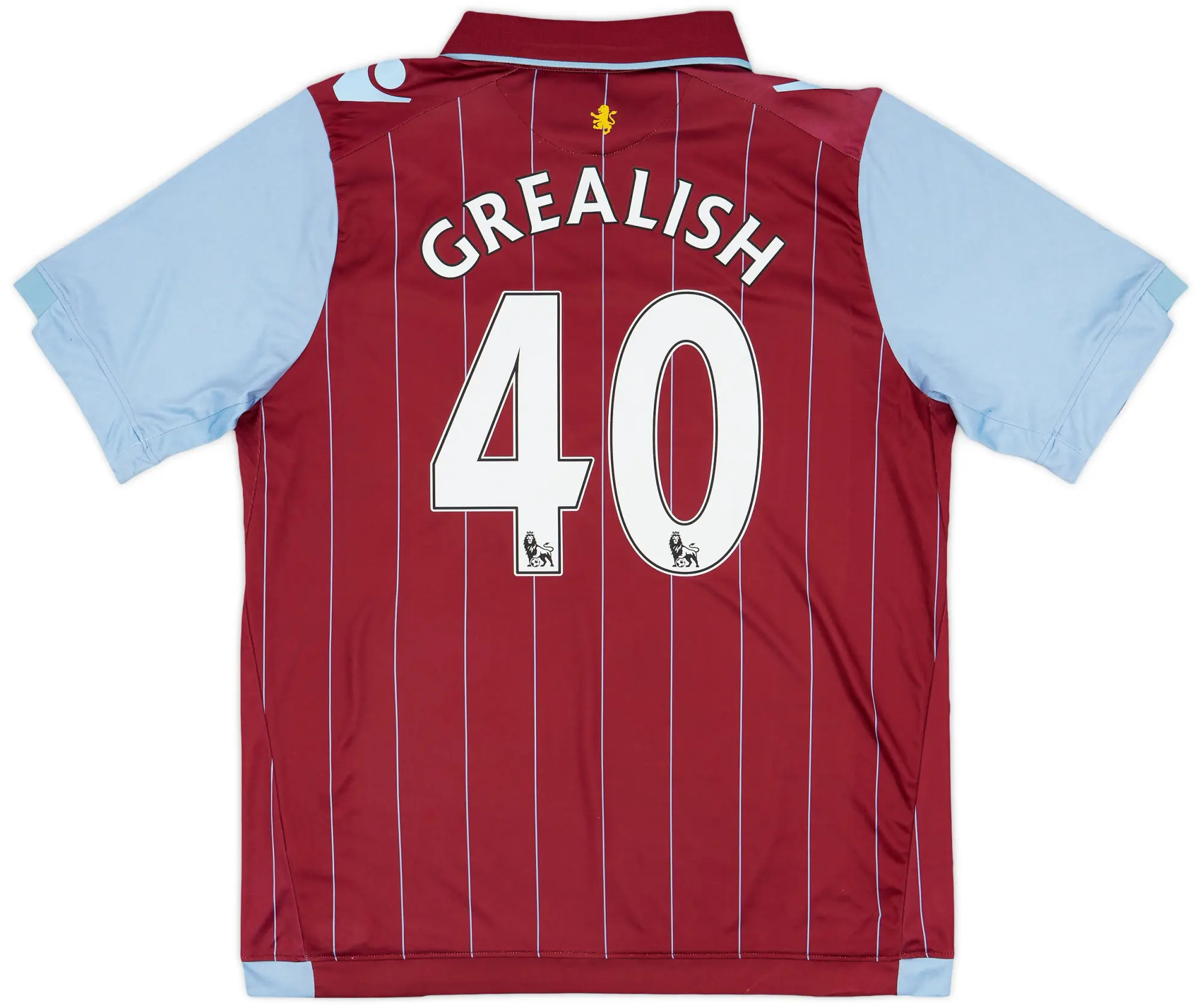 Macron 2014-15 Aston Villa Home Shirt Grealish #40 - 9/10 - (L)