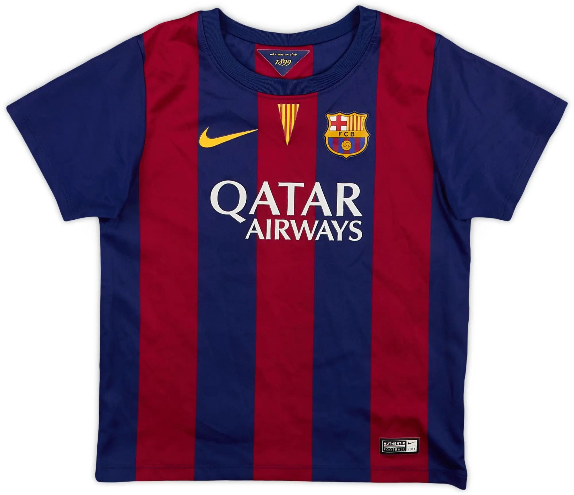 Nike 2014-15 Barcelona Home Shirt - 9/10 - (4-5 Years)