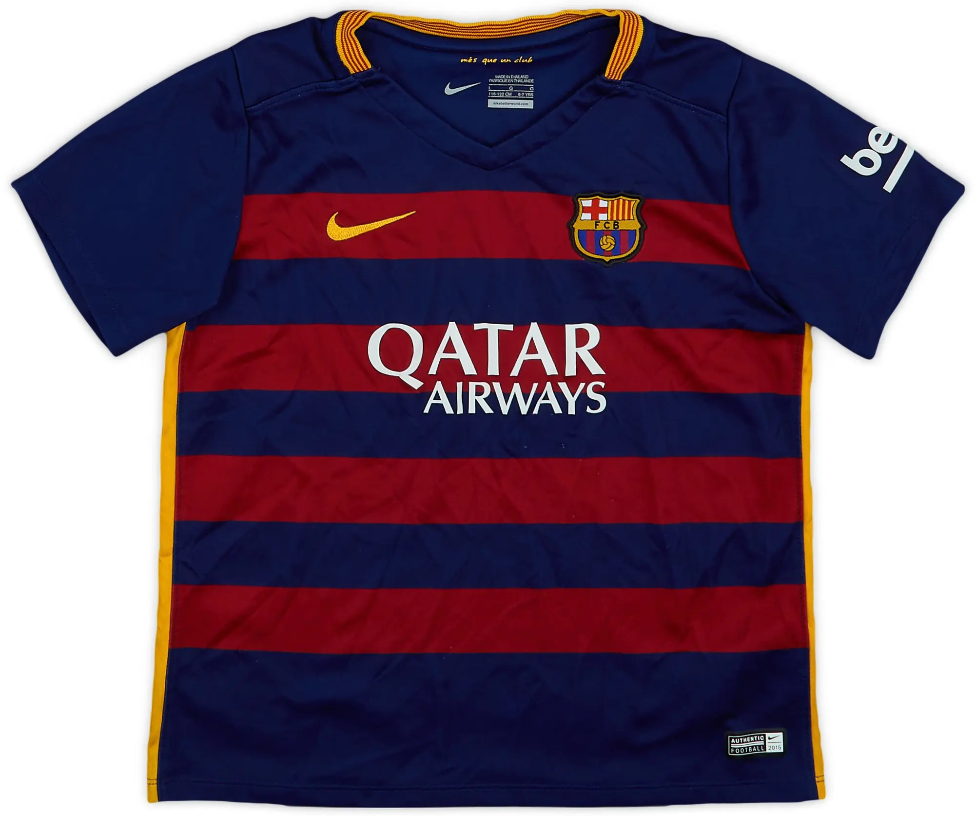 Nike 2015-16 Barcelona Home Shirt - 7/10 - (S.Boys)