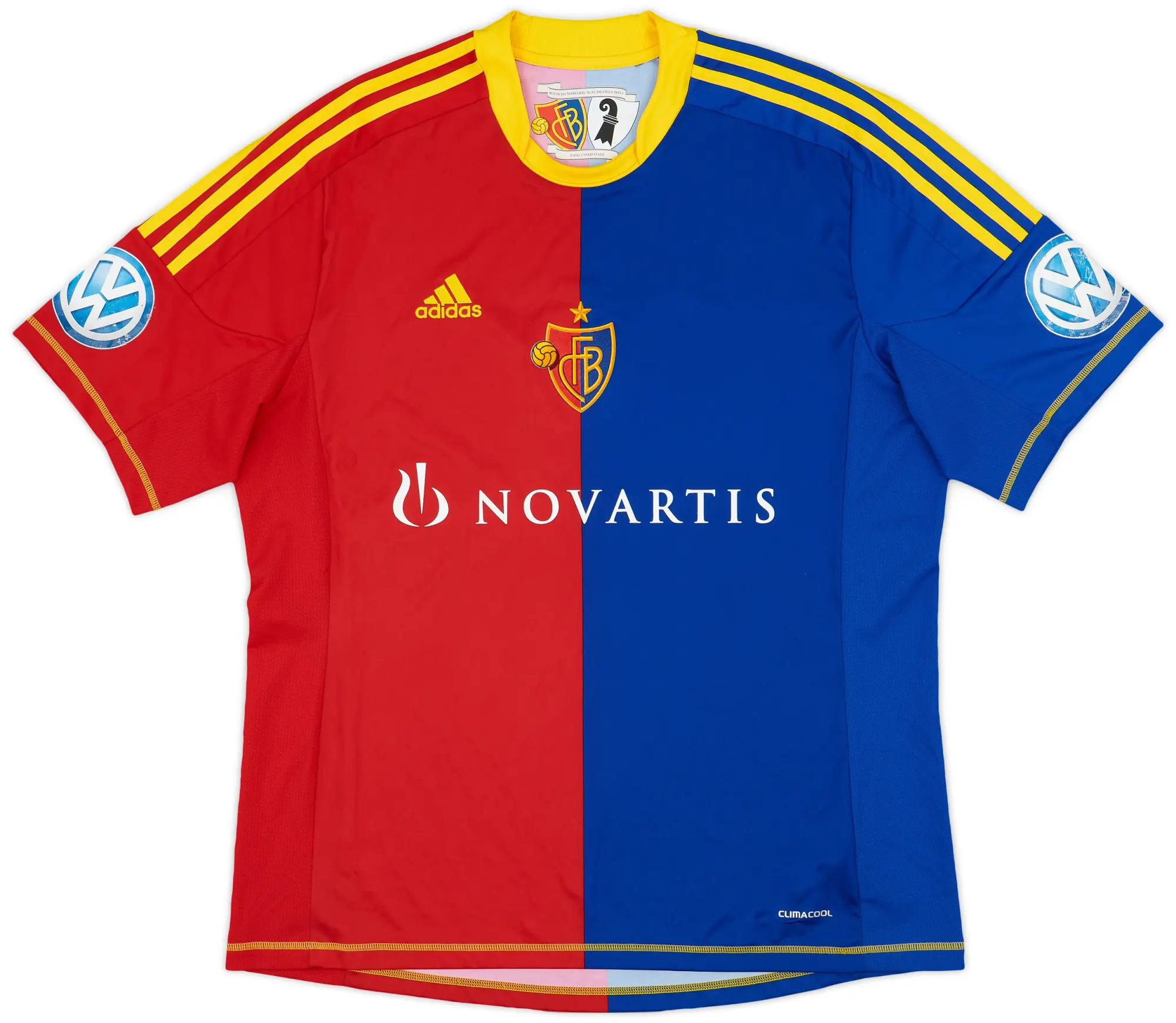 adidas 2012-13 FC Basel Signed Home Shirt - 6/10 - (XL)