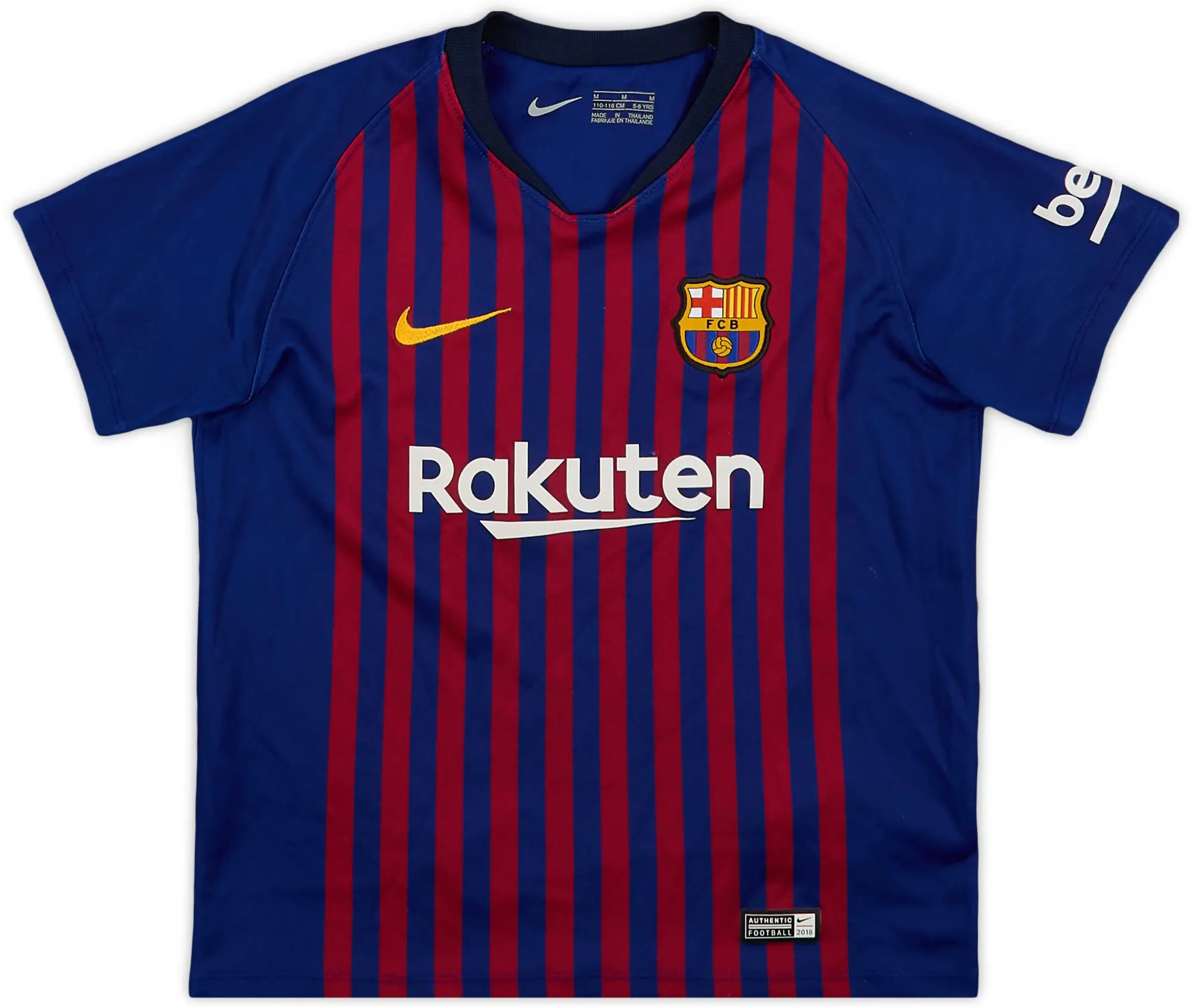 Nike 2018-19 Barcelona Home Shirt - 8/10 - (5-6 Years)