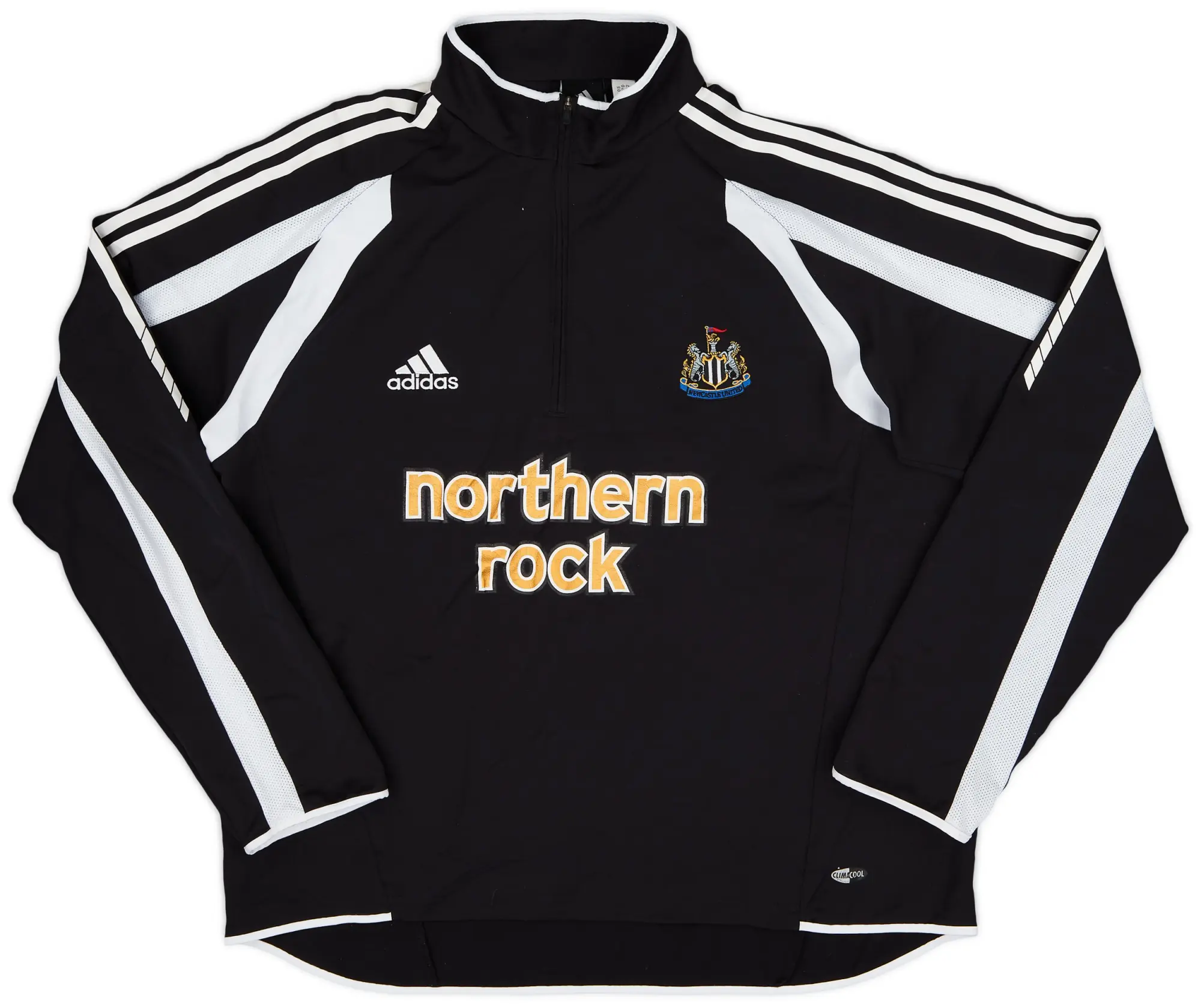 2005-06 Newcastle adidas /14 Zip Training Top - 8/10 - (L/XL)