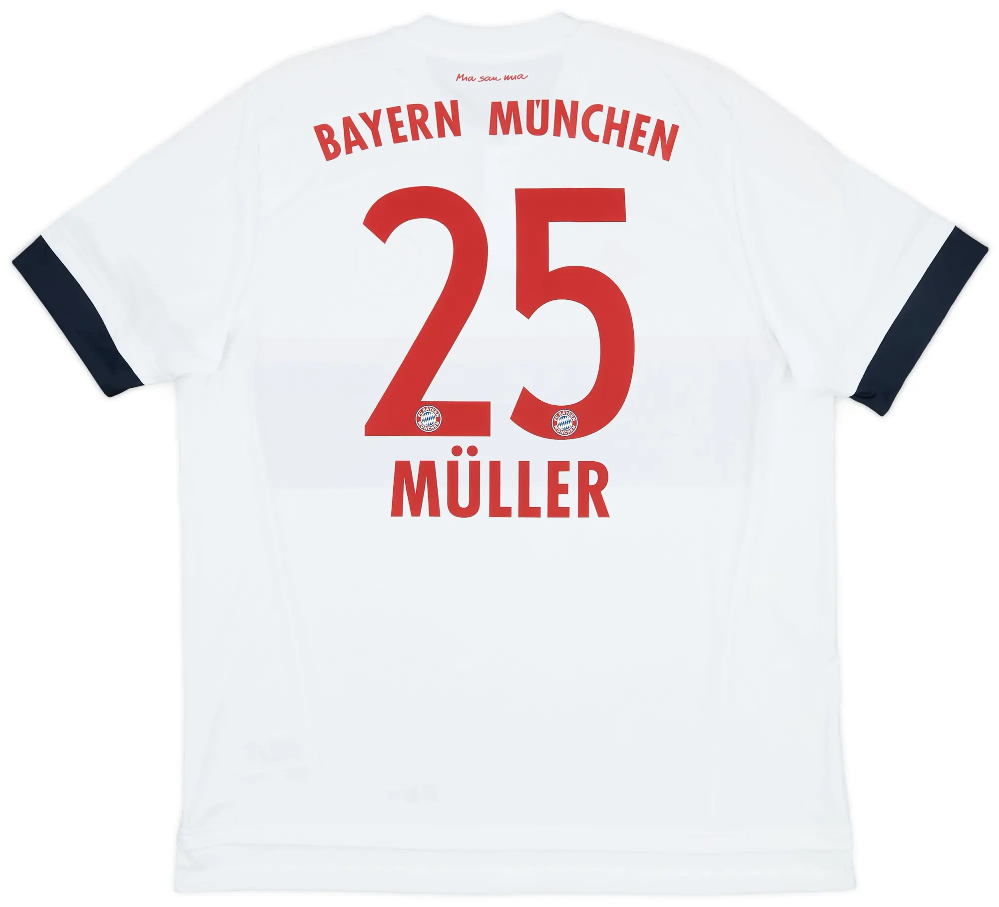 adidas 2015-16 Bayern Munich Away Shirt Muller #25 - 9/10 - (XL)