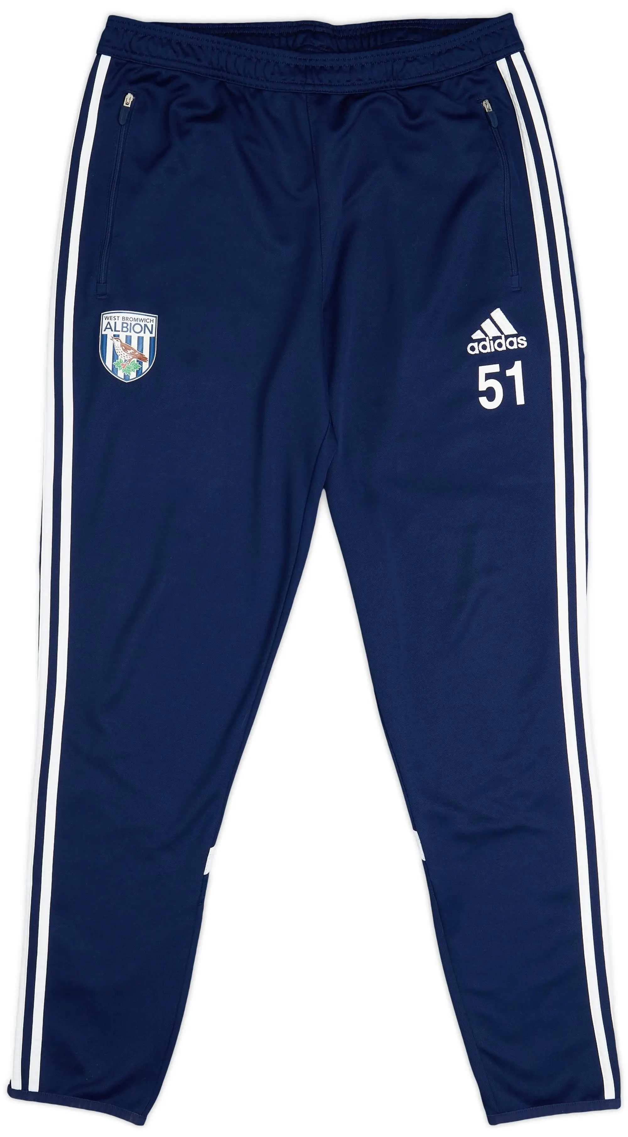 2014-15 West Brom adidas Player Issue Track Pants/Bottoms #51 - 9/10 - (L)